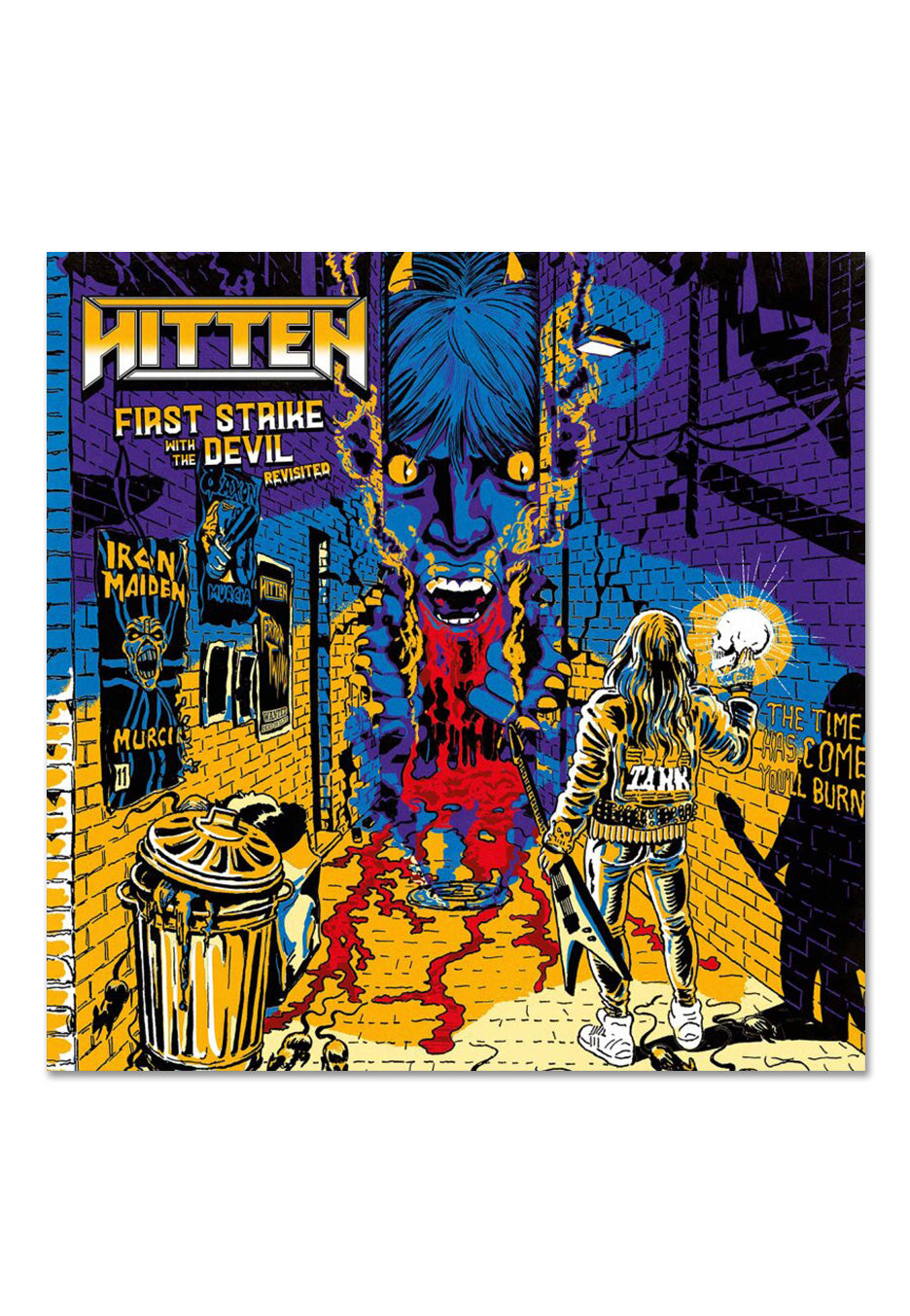 Hitten - First Strike With The Devil - Revisited Purple/Blue/Yellow - Splattered Vinyl +  CD | Neutral-Image