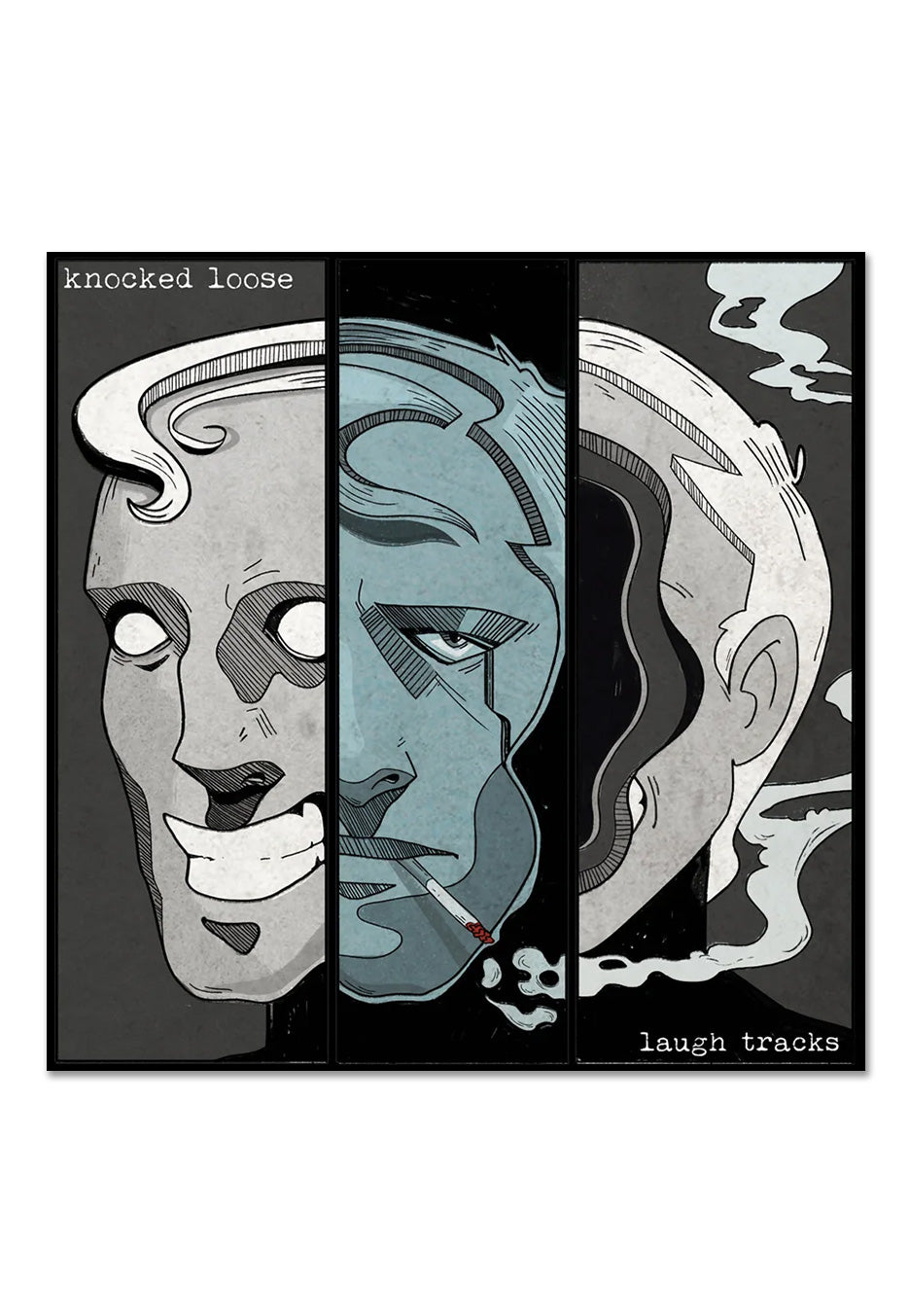 Knocked Loose - Laugh Tracks Ltd. Silver/Black - Colored Vinyl | Neutral-Image