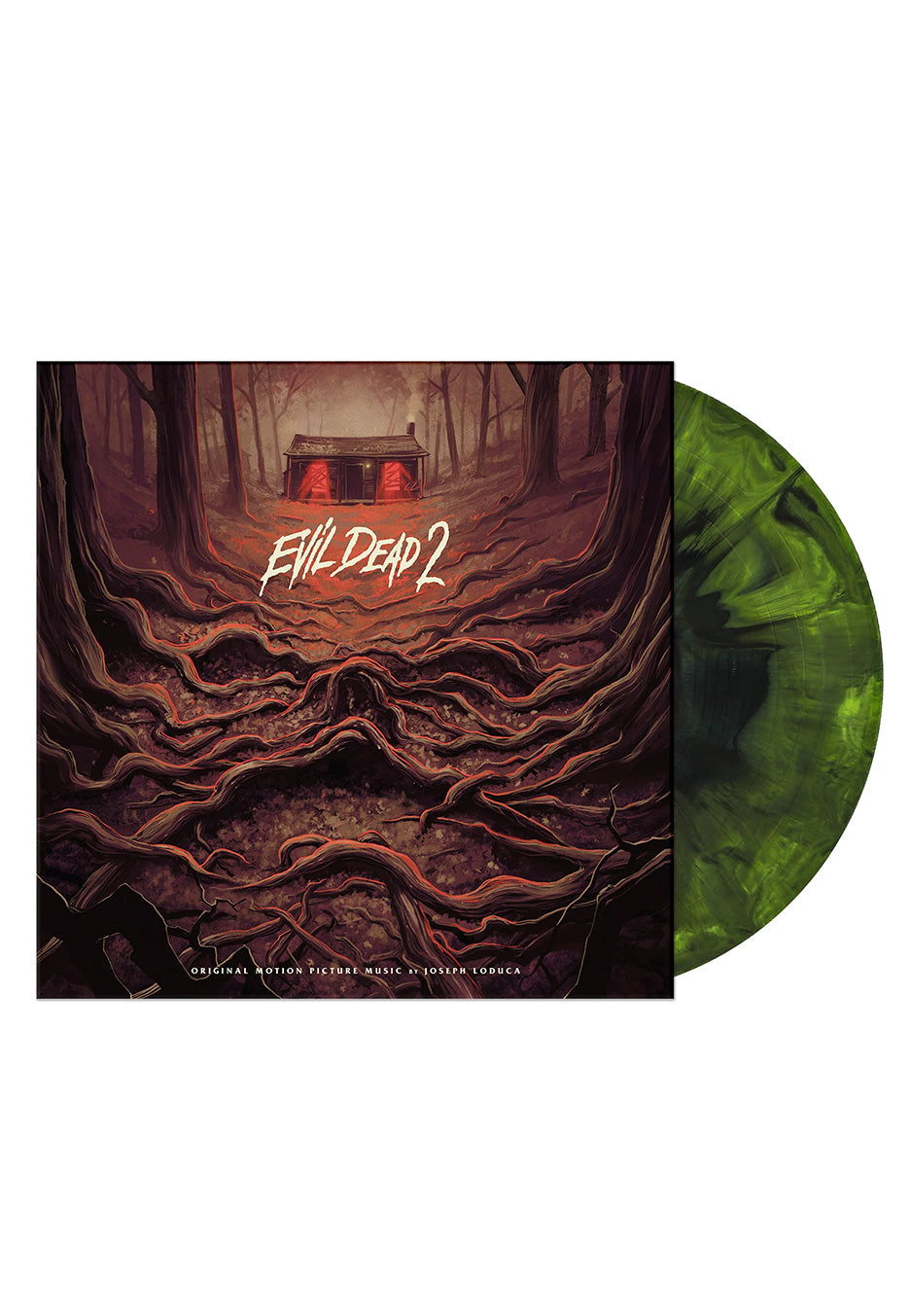 Evil Dead - Evil Dead 2 OST (Joseph Loduca) Ltd. Black/Green - Marbled Vinyl | Neutral-Image