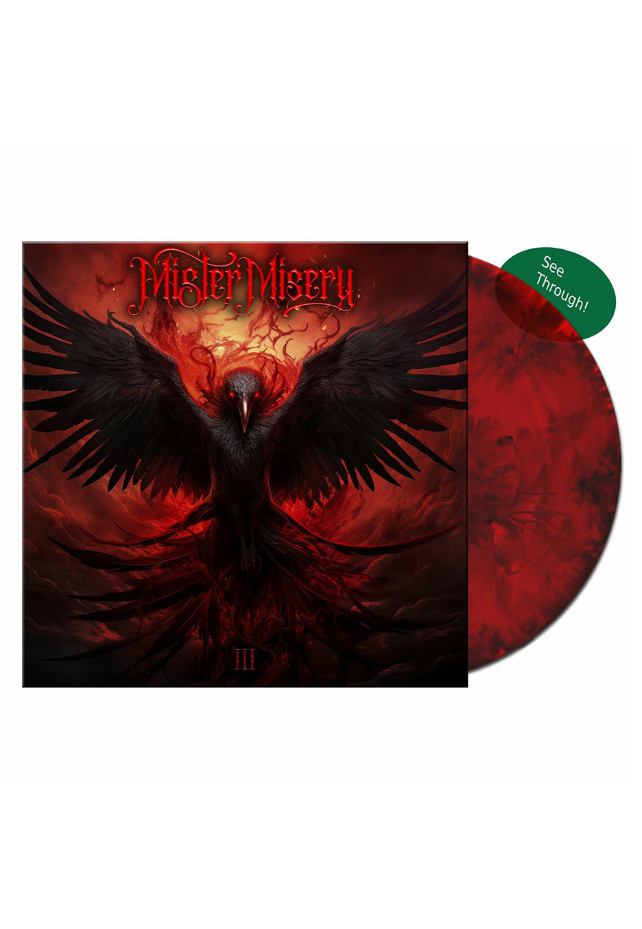 Mister Misery - Mister Misery Ltd. Transparent Red/Black - Marbled Vinyl | Neutral-Image