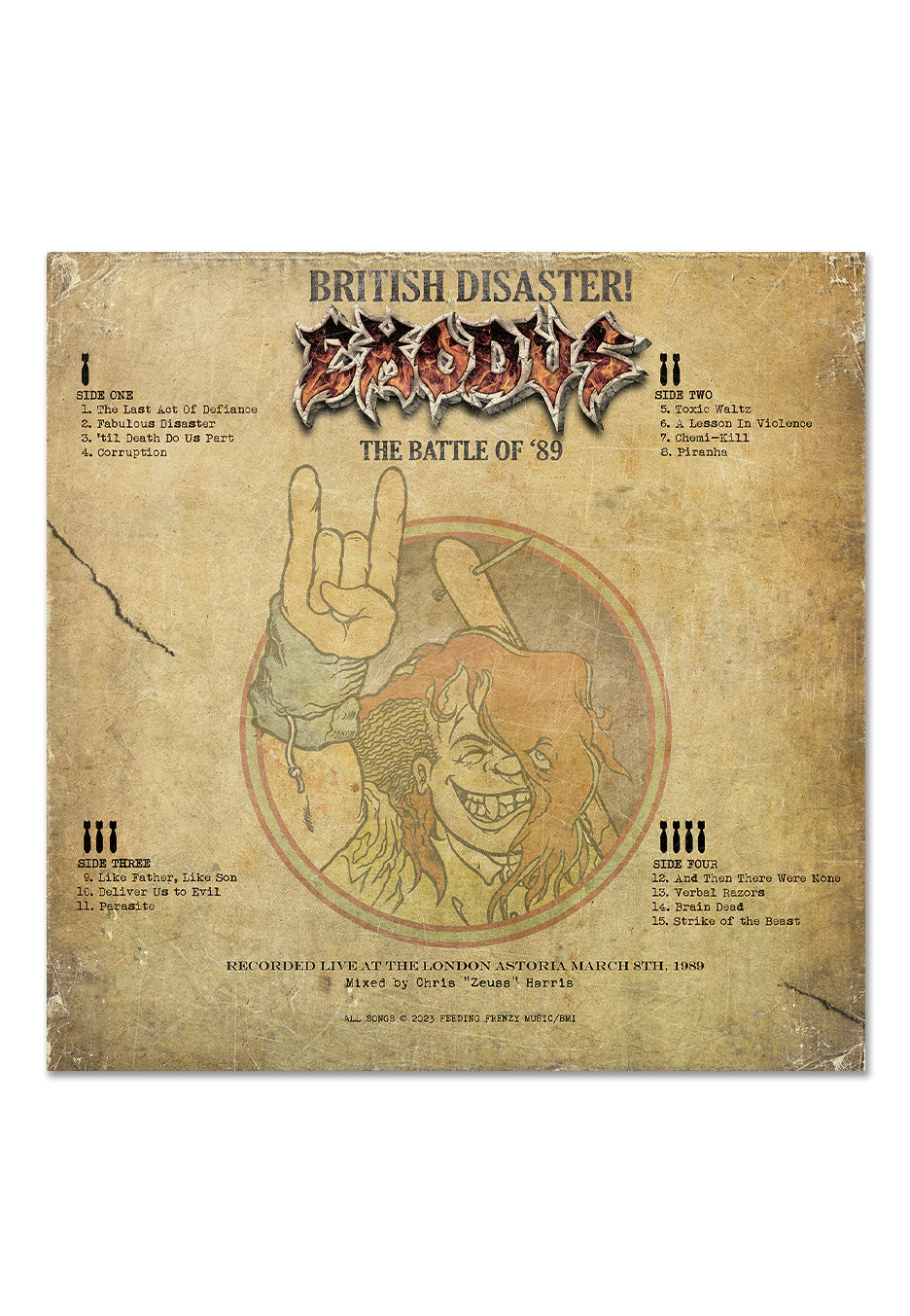 Exodus - British Disaster: The Battle Of '89 (Live At The Astoria) Ltd. Gold - Colored 2 Vinyl | Neutral-Image