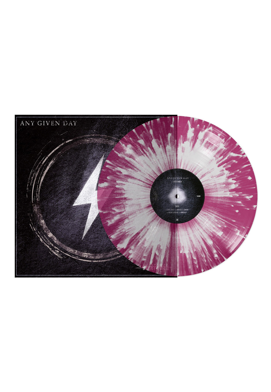 Any Given Day - Overpower Ltd. Magenta w/ White - Splattered Vinyl | Neutral-Image