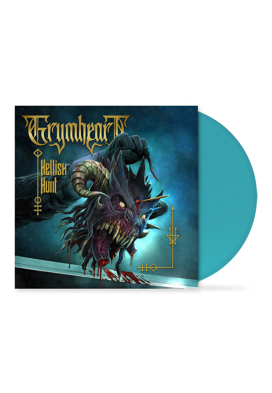 Grymheart - Hellish Hunt Ltd. Transparent Turquoise - Colored Vinyl | Neutral-Image