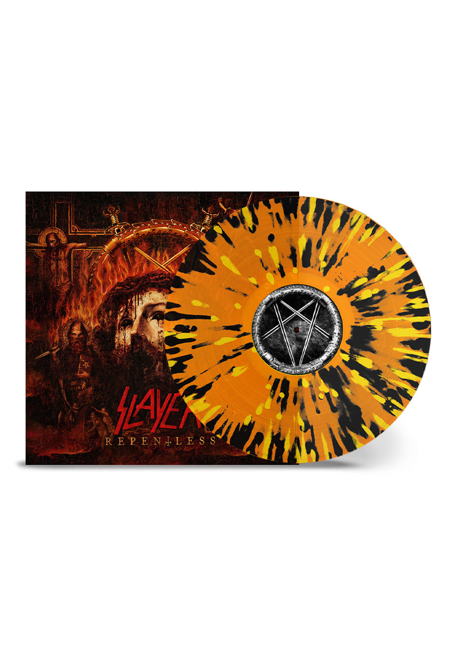 Slayer  - Repentless Ltd. Transparent Orange/Yellow/Black - Splatter Vinyl | Neutral-Image