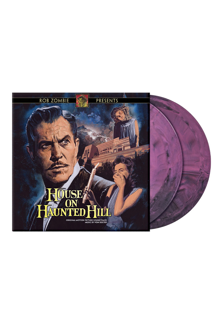 House On Haunted Hill - House On Haunted Hill Ost (Von Dexter) Ltd. Black/Purple - Marbled 2 Vinyl | Neutral-Image