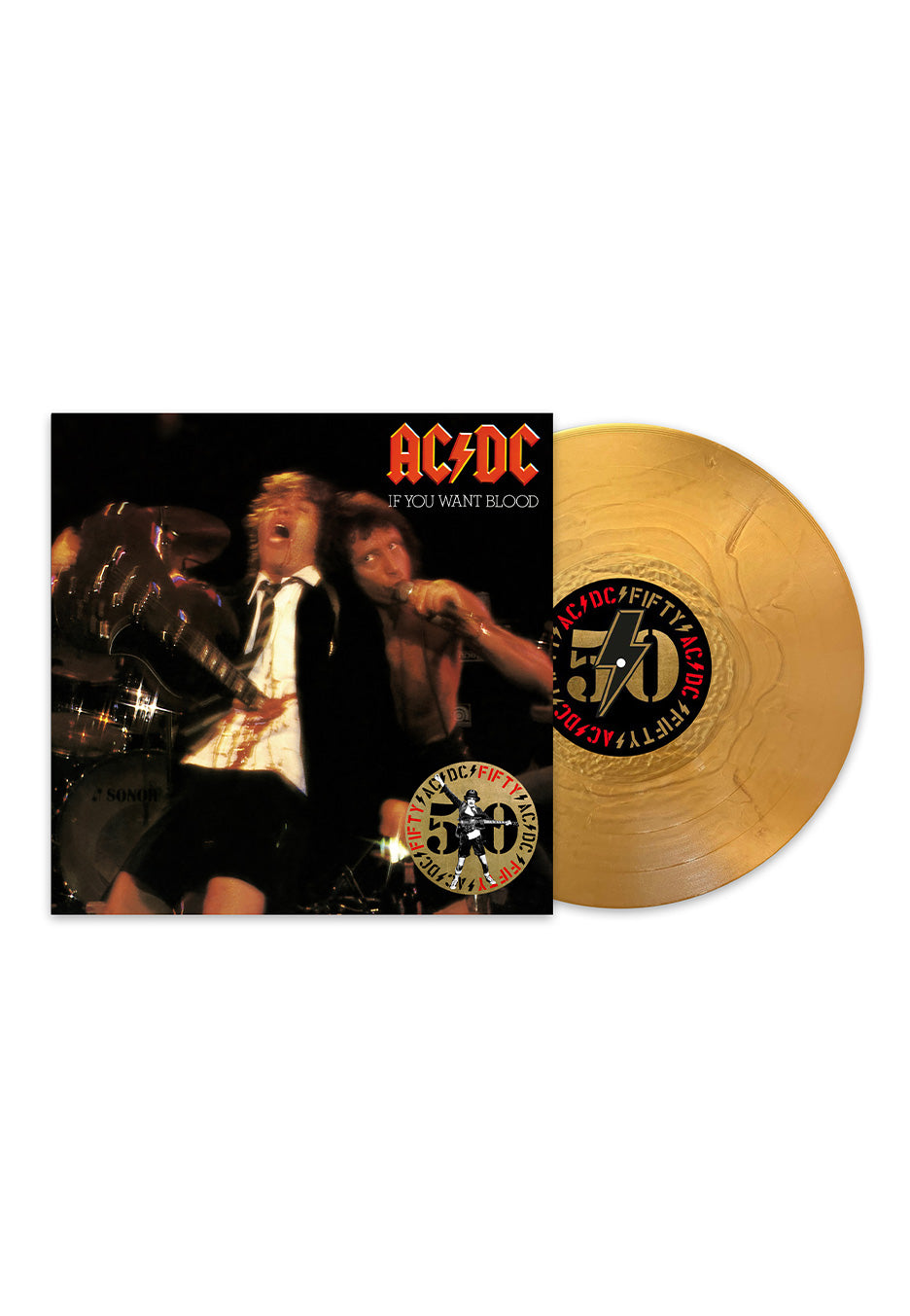 AC/DC - If You Want Blood You've Got It (Limited 50th Anniversary) Gold - Colored Vinyl | Neutral-Image