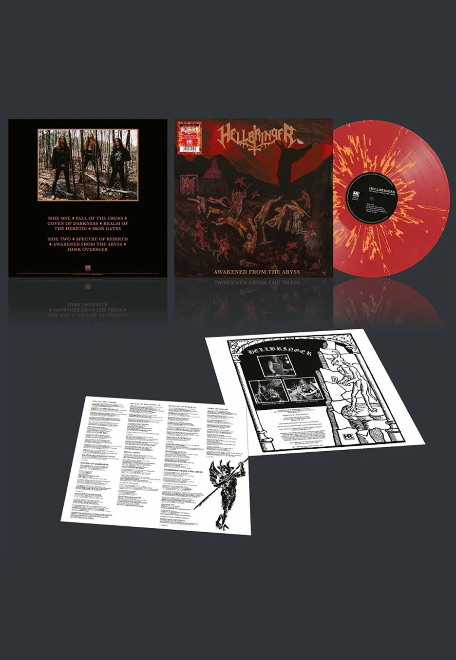 Hellbringer - Awakened From The Abyss Ltd. Red/Orange - Splatter Vinyl | Neutral-Image