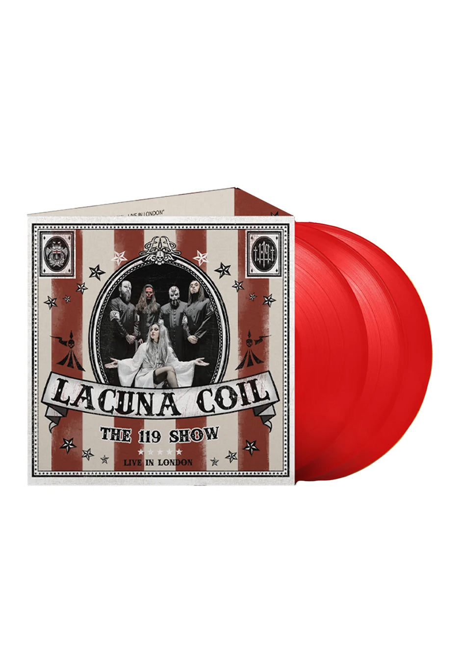 Lacuna Coil - The 119 Show Ltd. Deluxe Red - Colored 3 Vinyl | Neutral-Image