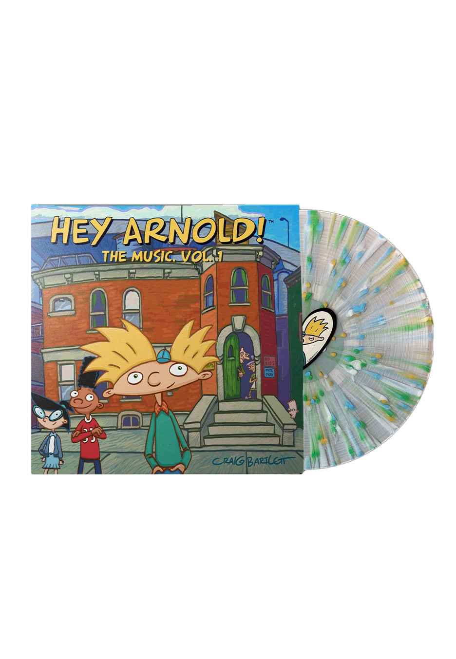 Hey Arnold - The Music Vol. 1 (Jim Lang) Ltd. Clear w/ Red/Blue/White/Bone/Pink - Splattered Vinyl | Neutral-Image