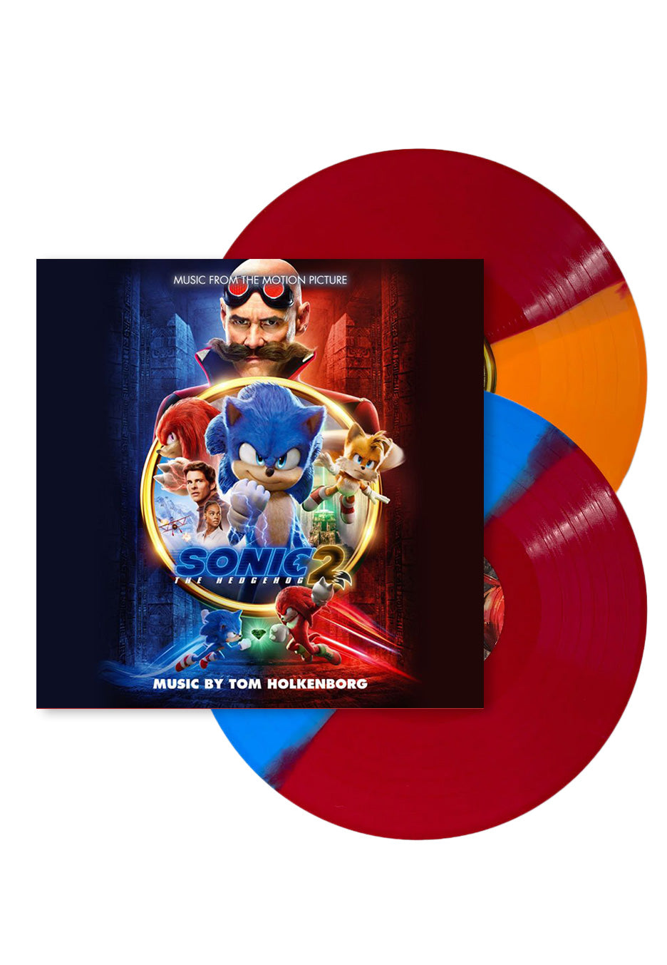 Sonic The Hedgehog - Sonic The Hedgehog 2 Ltd. Red & Blue/Orange Split - Colored 2 Vinyl | Neutral-Image