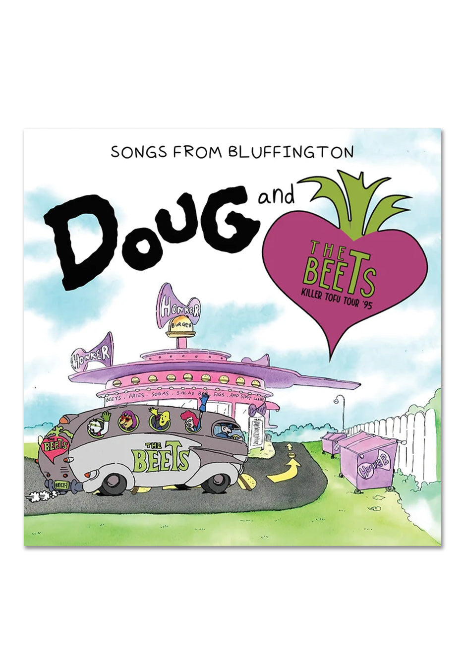 Doug - Doug & The Beets: Songs From Bluffington Ltd. Clear w/ Purple/Green/Silver/Blue - Splattered Vinyl | Neutral-Image