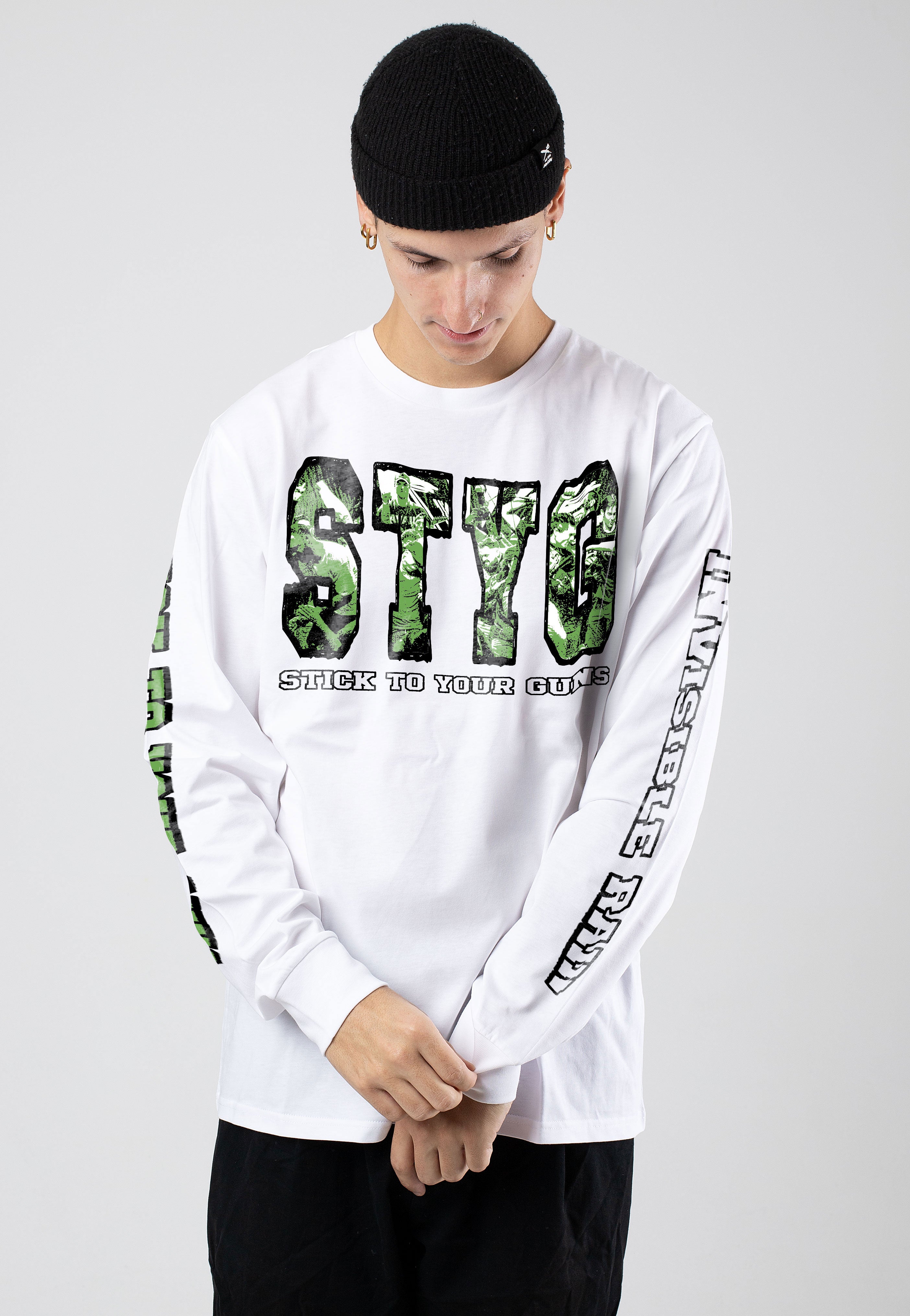 Stick To Your Guns - Flame And Fury White - Longsleeve | Men-Image