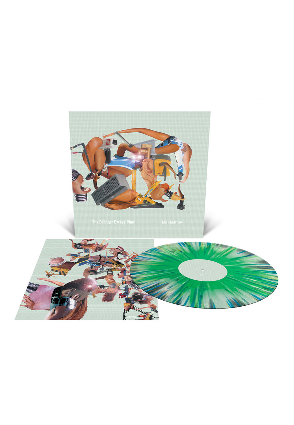 The Dillinger Escape Plan - Miss Machine Ltd. Green/White/Silver - Splatter Vinyl | Neutral-Image