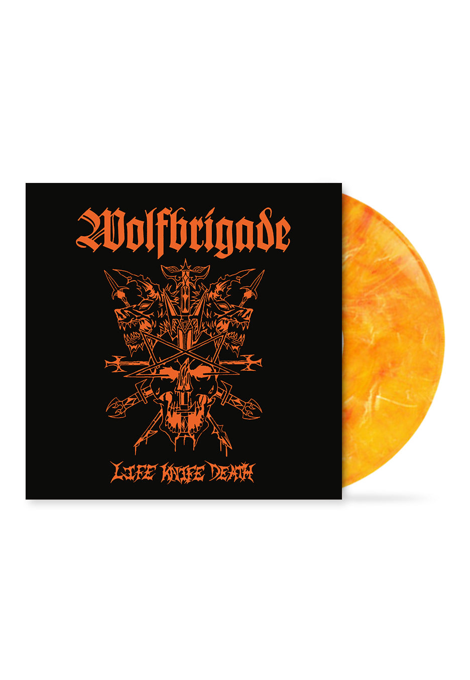 Wolfbrigade - Life Knife Death Orange - Marbled Vinyl | Neutral-Image