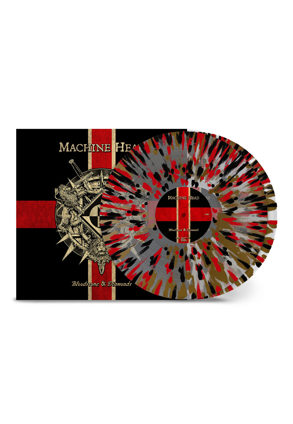 Machine Head - Bloodstone & Diamonds 10th Anniversary Ltd. Clear Black Red Gold Splatter - Colored 2 Vinyl | Neutral-Image