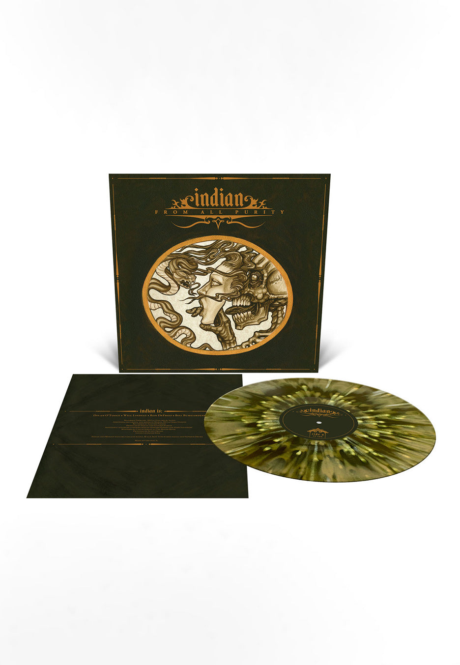 Indian - From All Purity Ltd. Swamp Green/Metallic Gold - Splattered Vinyl | Neutral-Image