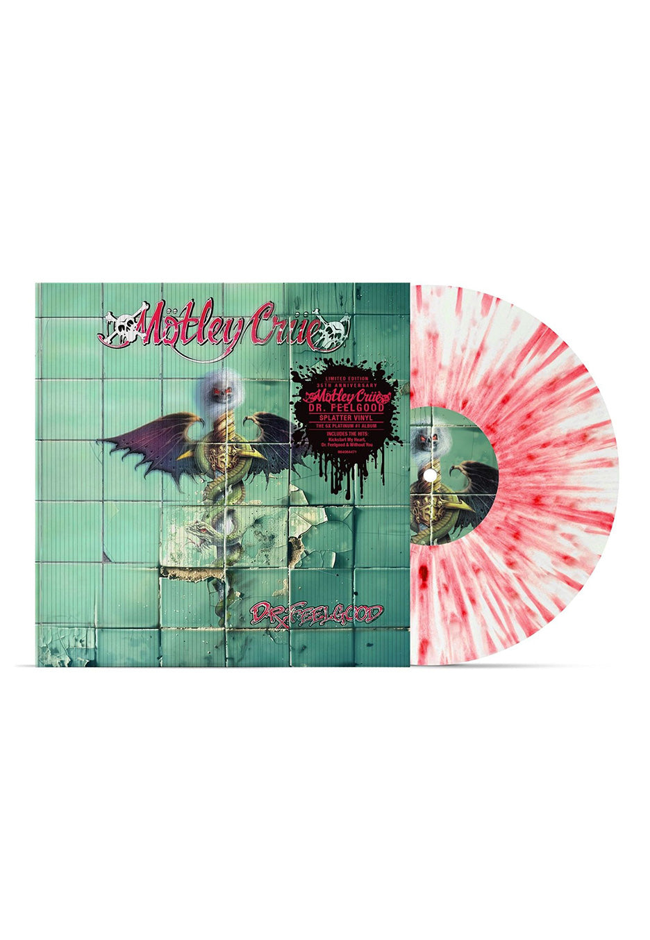 Mötley Crüe - Dr. Feelgood (35th Anniversary) Ltd. Red w/ White - Splattered Vinyl | Neutral-Image