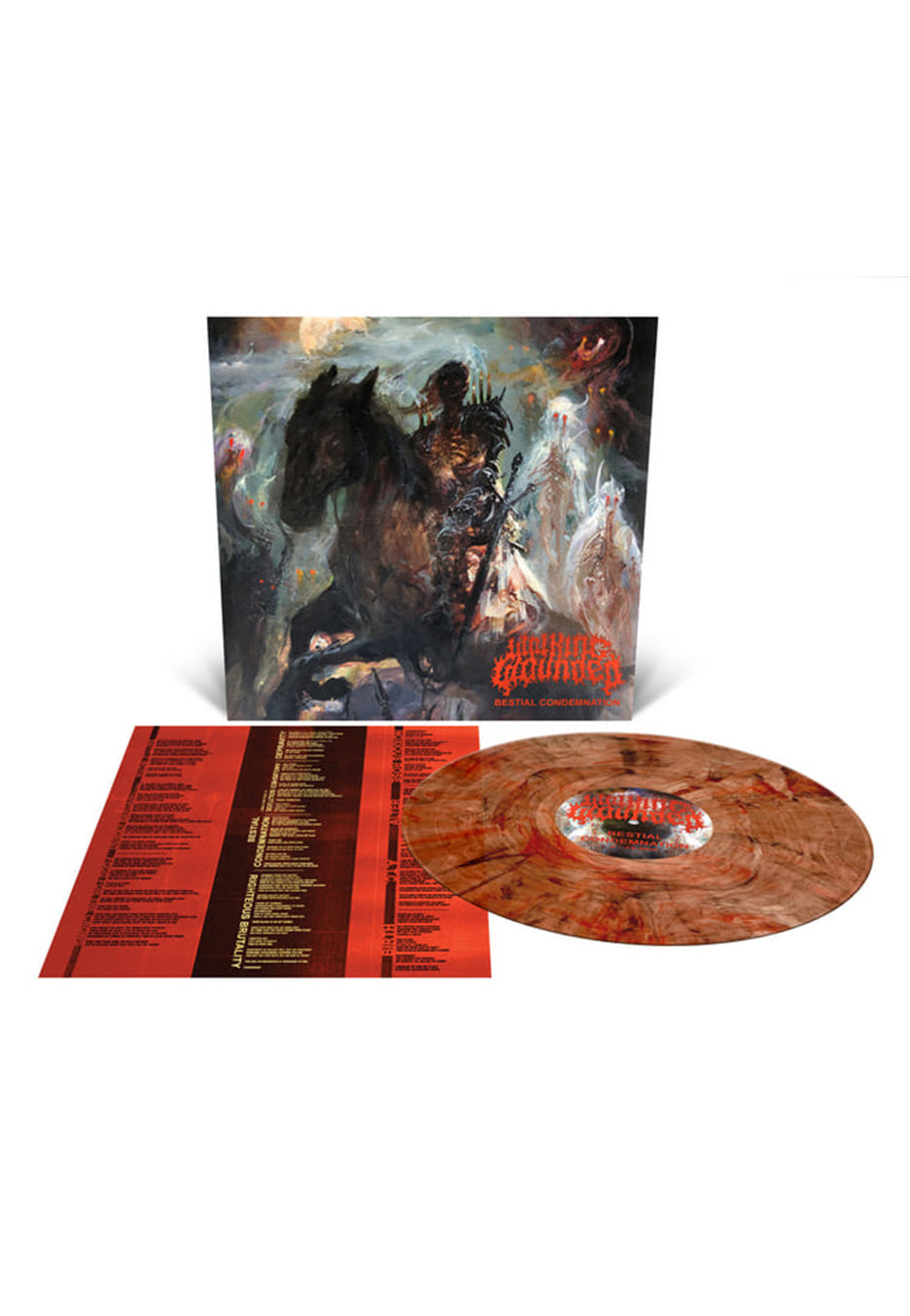 Walking Wounded - Bestial Condemnation Ltd. Custom Amber - Marbled Vinyl | Neutral-Image