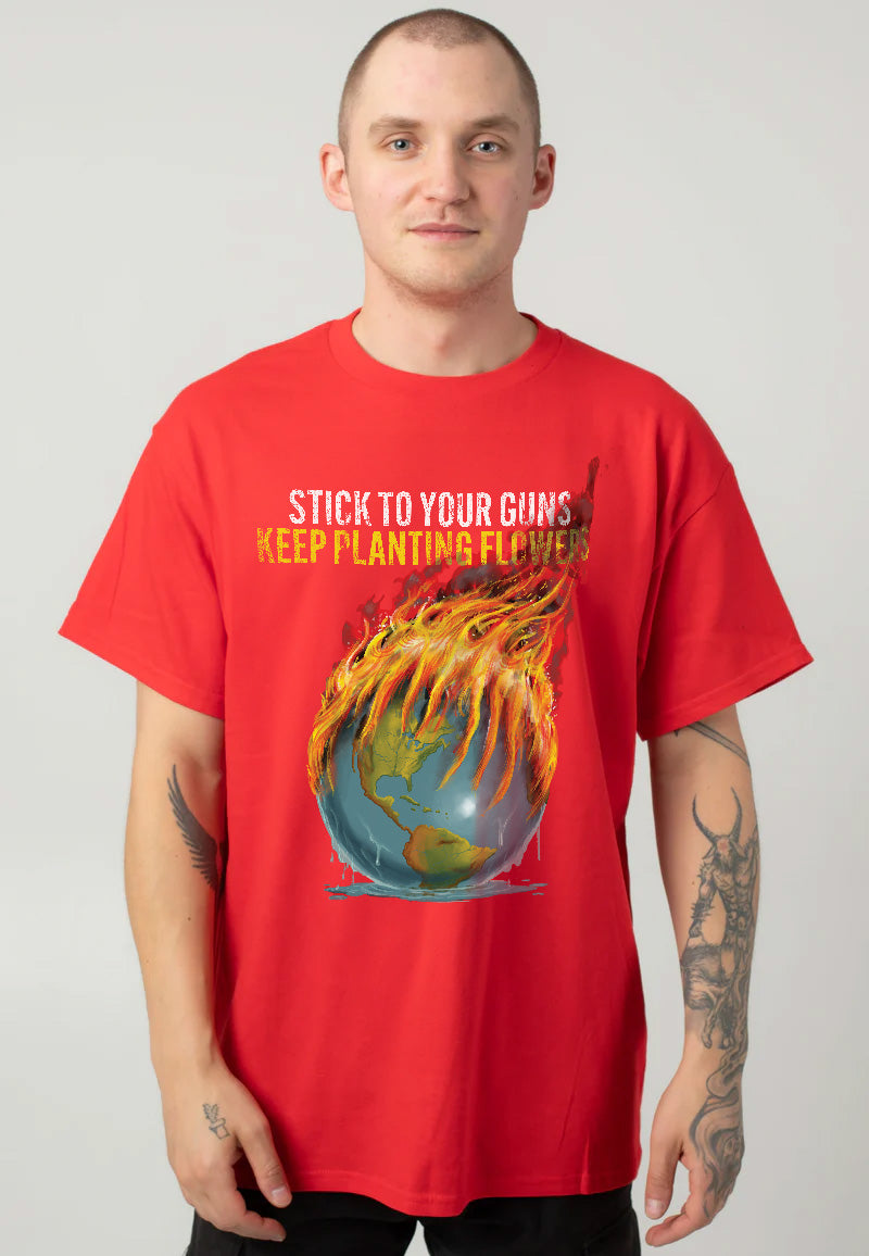 Stick To Your Guns - Keep Planting Globe Fire Red - T-Shirt | Men-Image