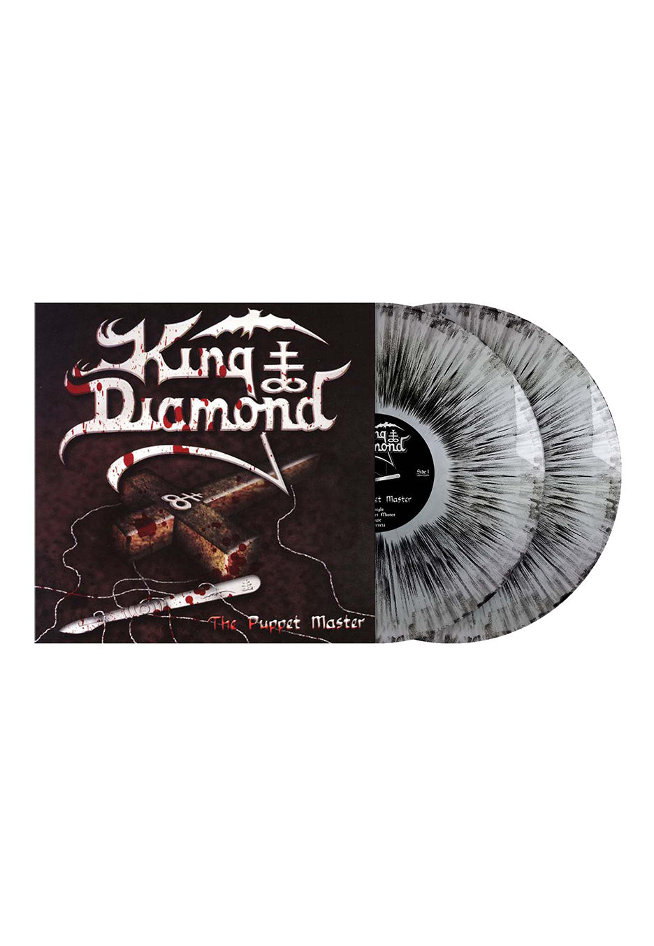 King Diamond - The Puppet Master Ltd. Silver Black Dust - Colored 2 Vinyl | Neutral-Image