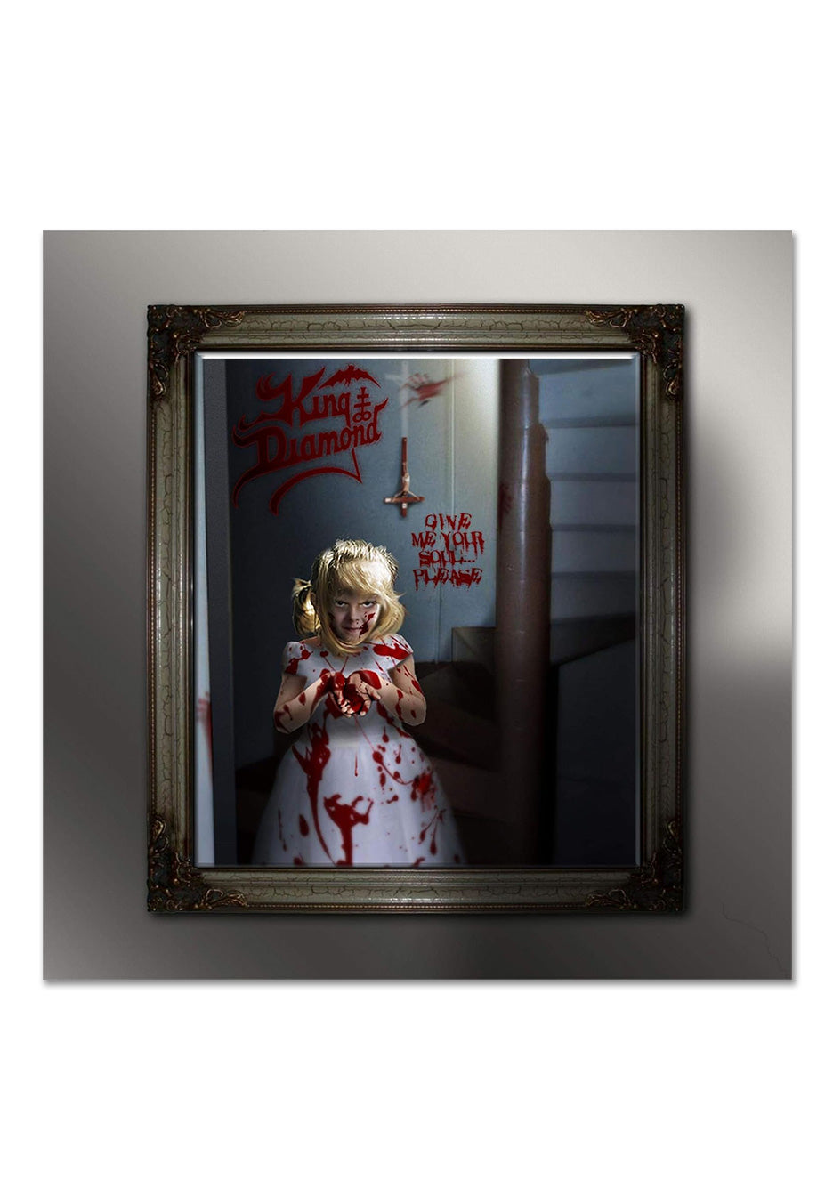 King Diamond - Give Me Your Soul...Please Ltd. Clear w/ Red & White - Splattered 2 Vinyl | Neutral-Image