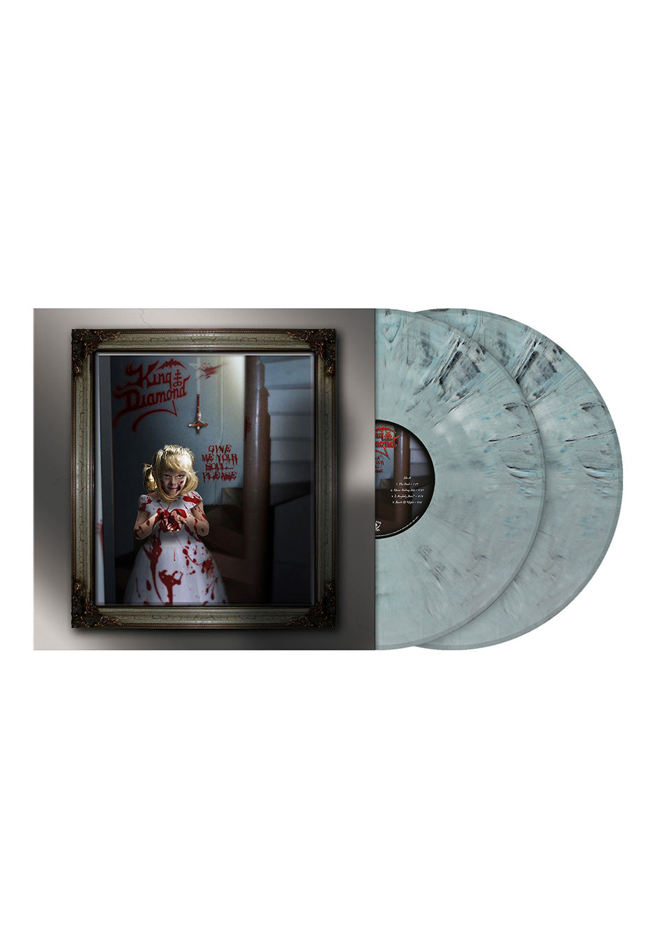 King Diamond - Give Me Your Soul...Please Steel Blue/Grey - Marbled 2 Vinyl | Neutral-Image