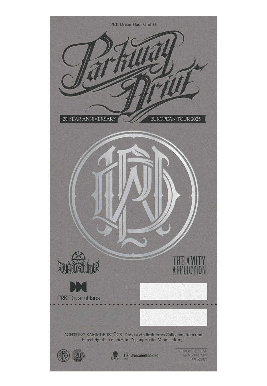 Parkway Drive - 19.09.2025 Leipzig Stehplatz - Ticket