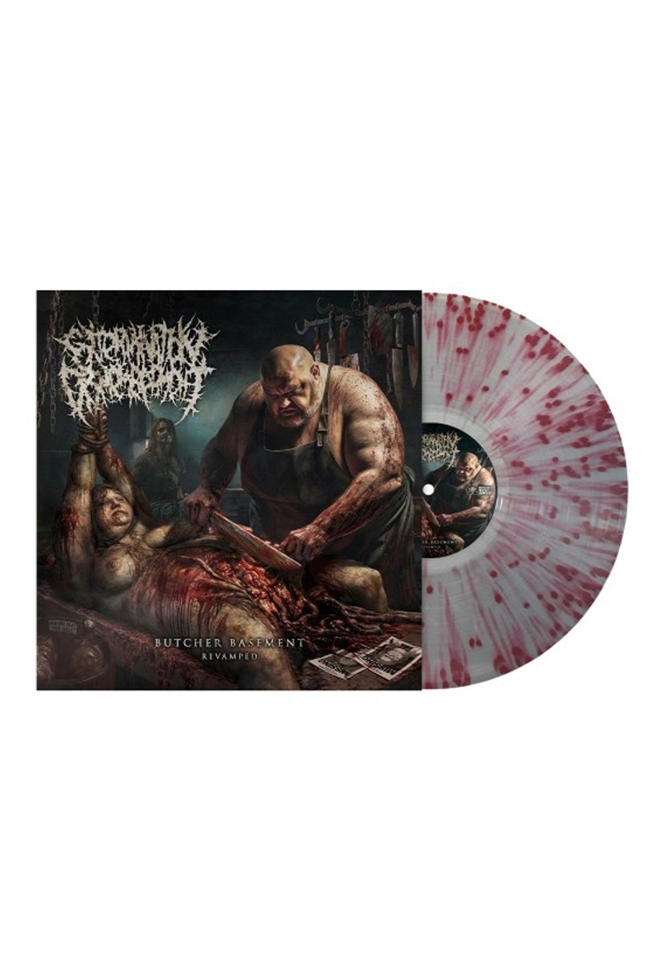 Extermination Dismemberment - Butcher Basement (Revamped) Ltd. Blood - Splattered Vinyl | Neutral-Image