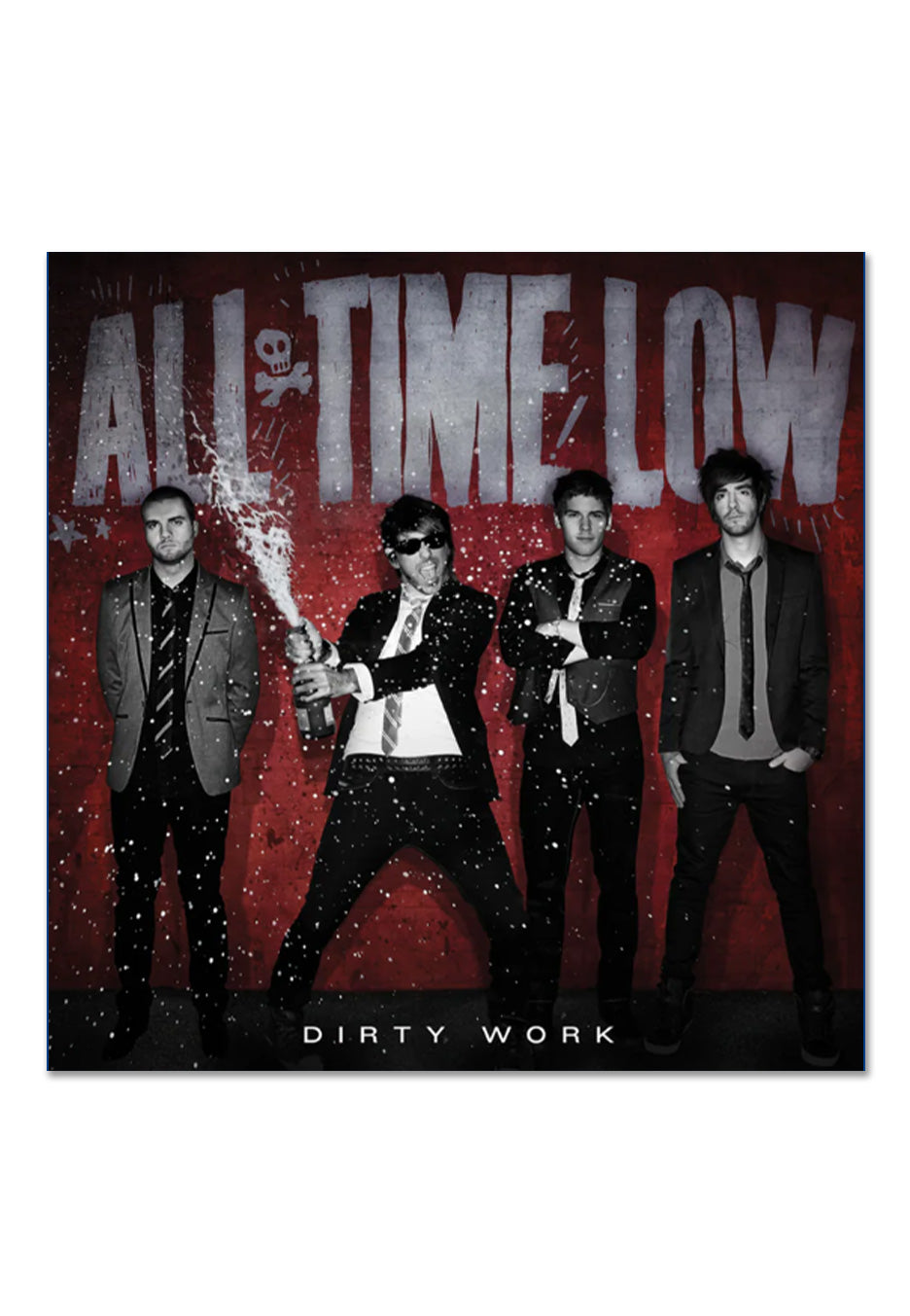 All Time Low - Dirty Work Ltd. Pool Water Blue w/ Guitar - Splattered Vinyl | Neutral-Image