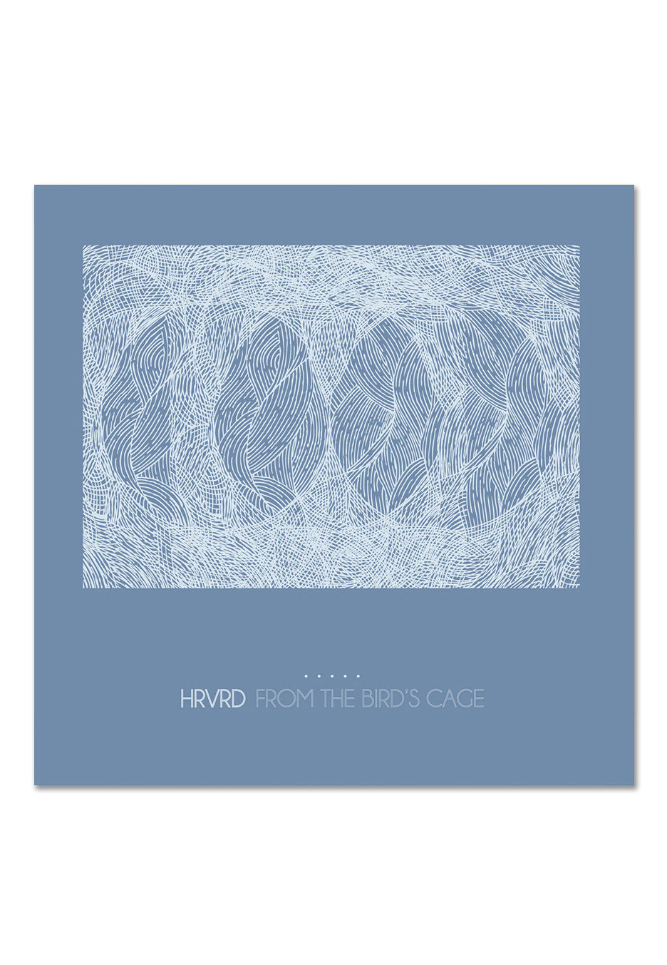 HRVRD - From The Bird's Cage Ltd. Frosted Clear & Baby Blue Moon Phase w/ White - Splattered 2 Vinyl | Neutral-Image