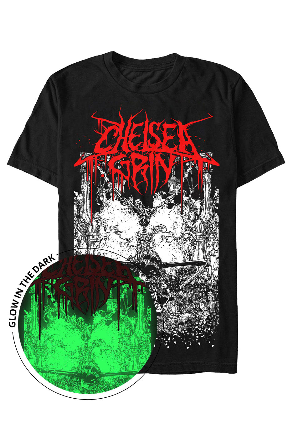 Chelsea Grin - Skeleton Inferno Glow In The Dark - T-Shirt | Men-Image