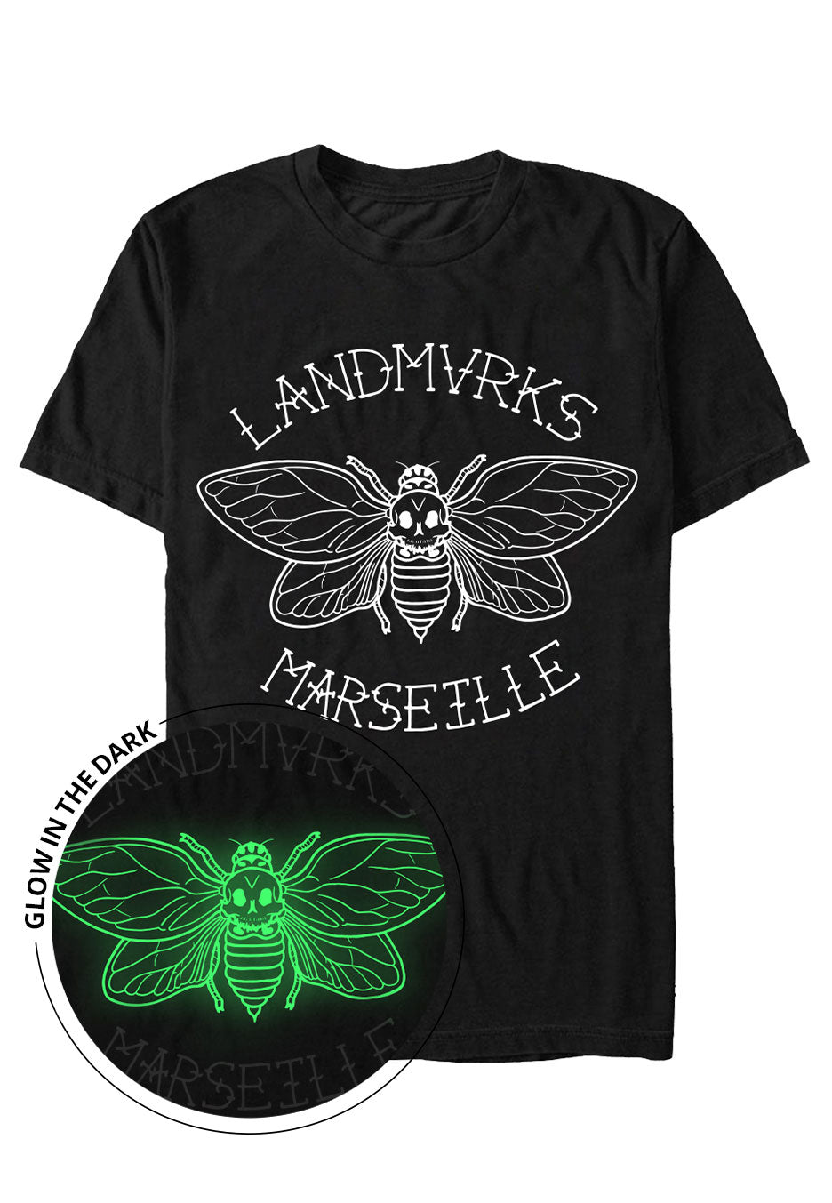 Landmvrks - Cicada Marseille Glow In The Dark - T-Shirt | Men-Image