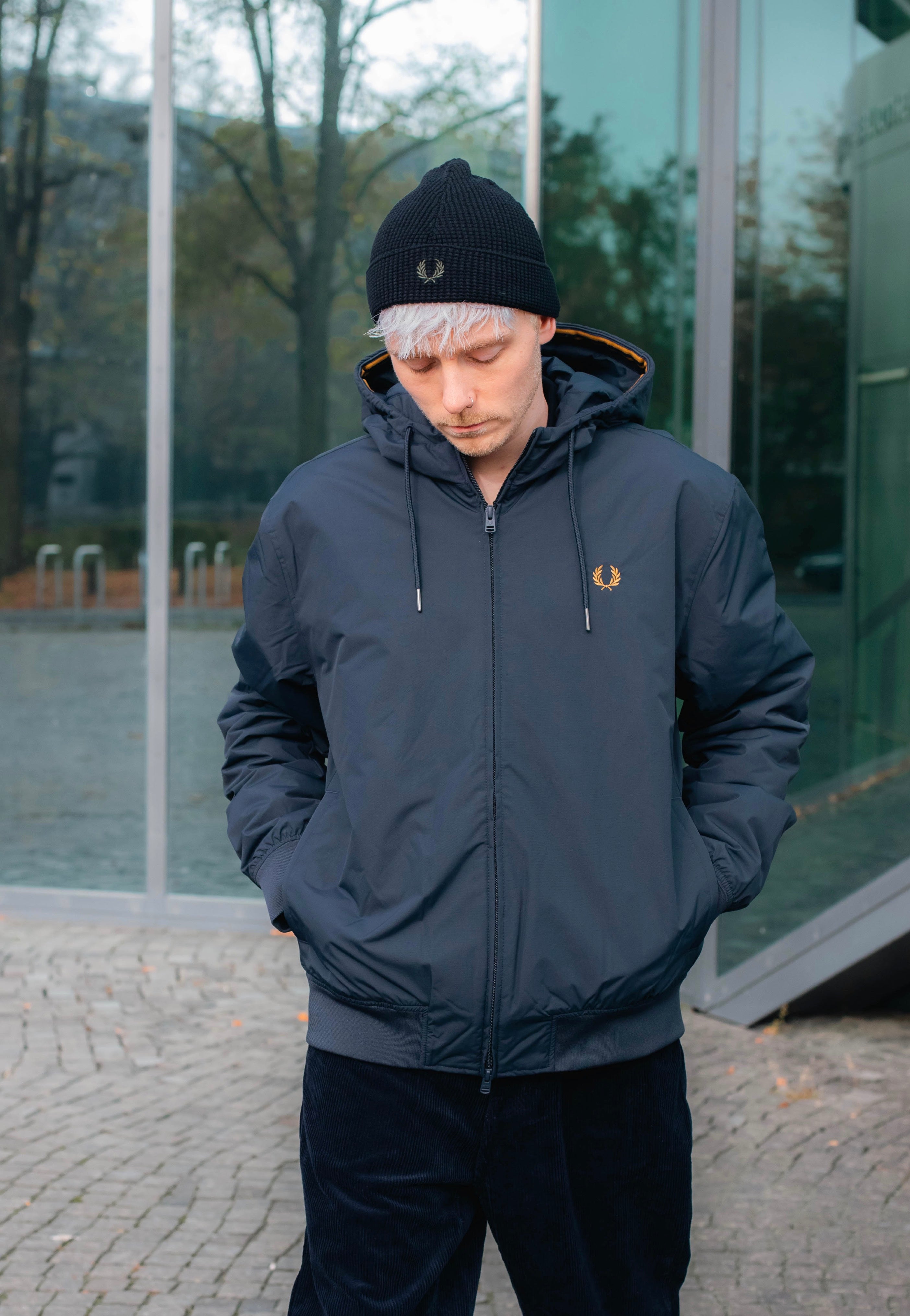 Fred Perry - The Hooded Brentham Navy - Jacket | Men-Image