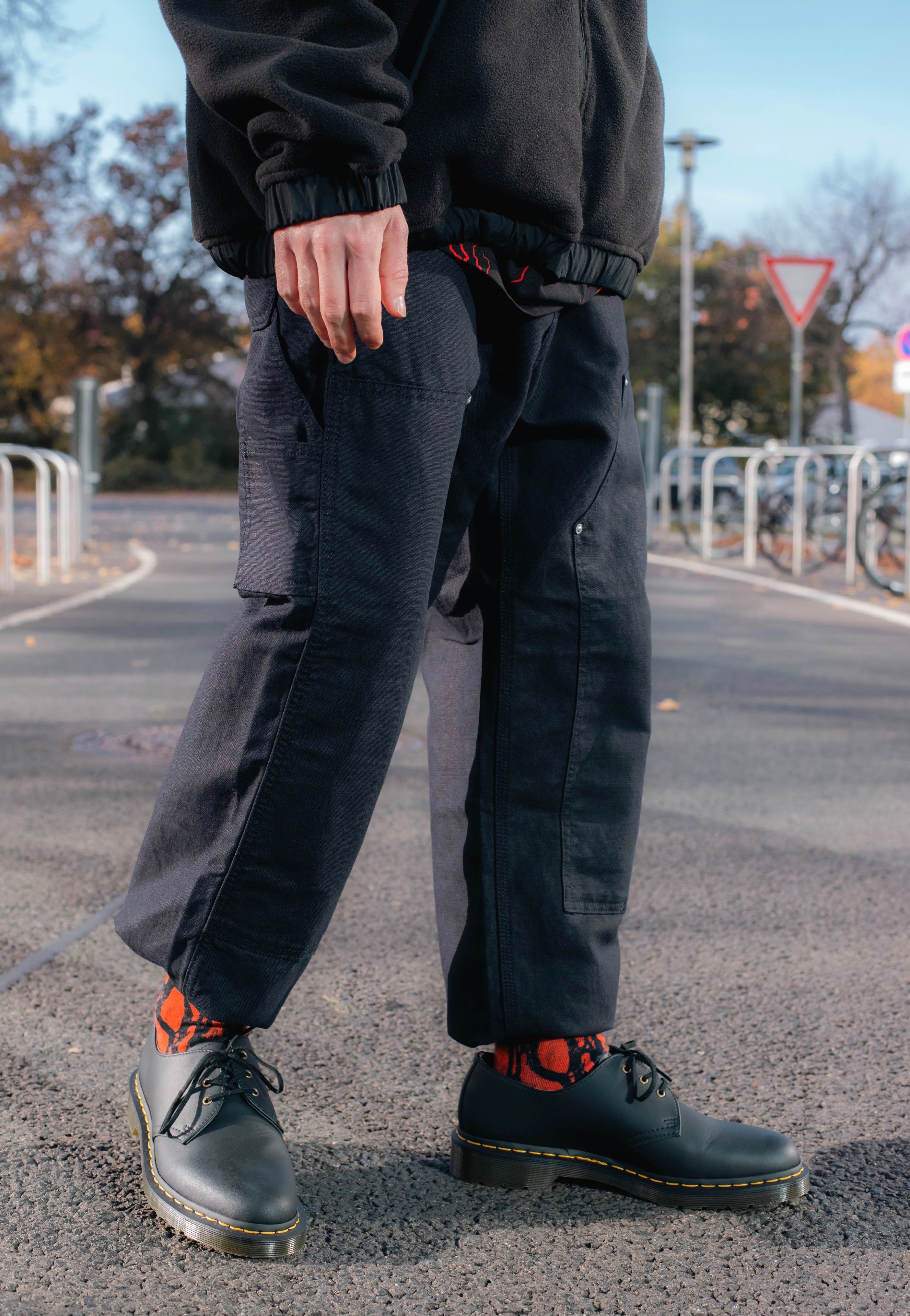 Carhartt WIP - Walter Double Knee Rinsed Black - Pants | Men-Image