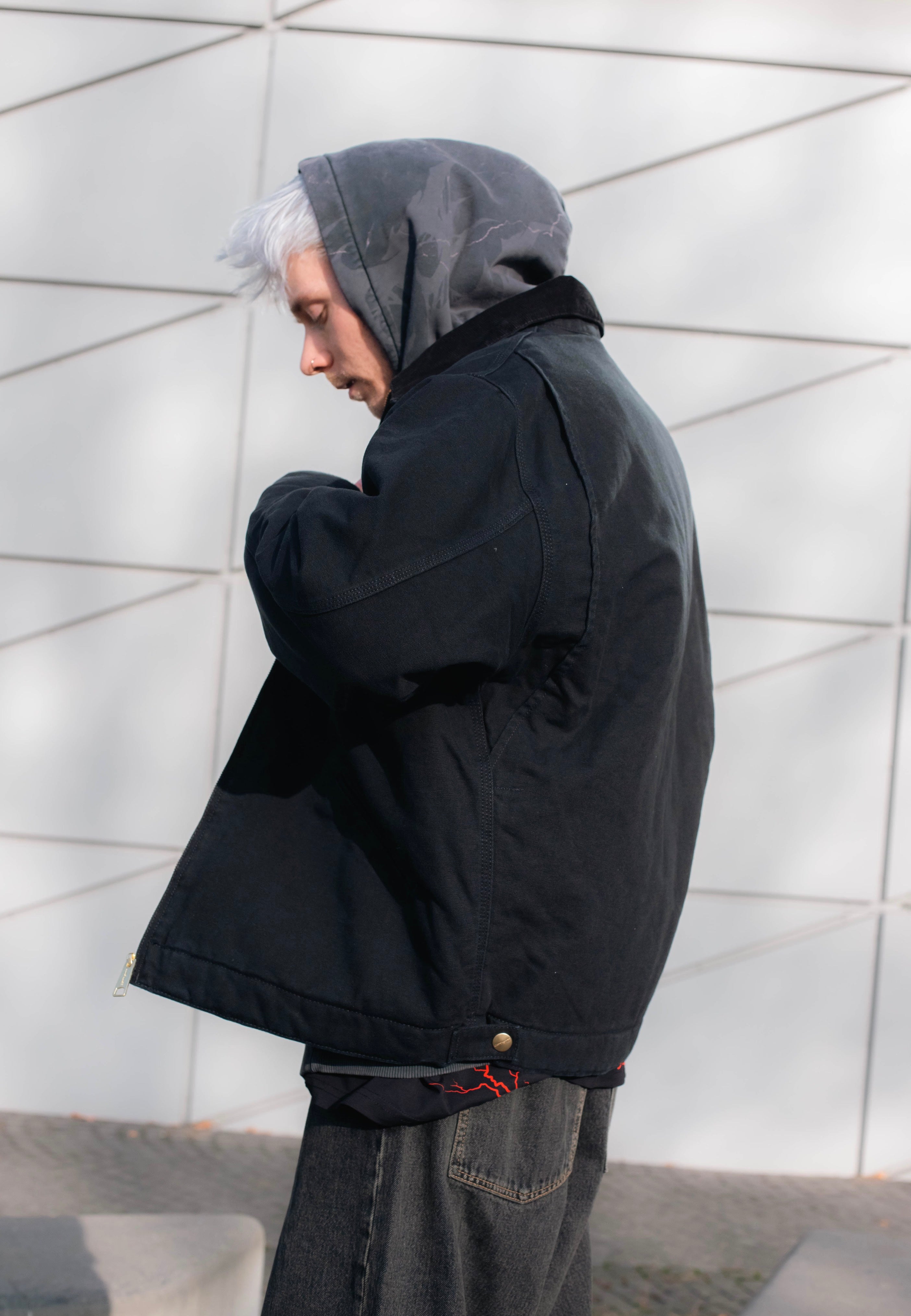 Carhartt WIP - Og Detroit Aged Canvas Black/Black - Jacket | Men-Image