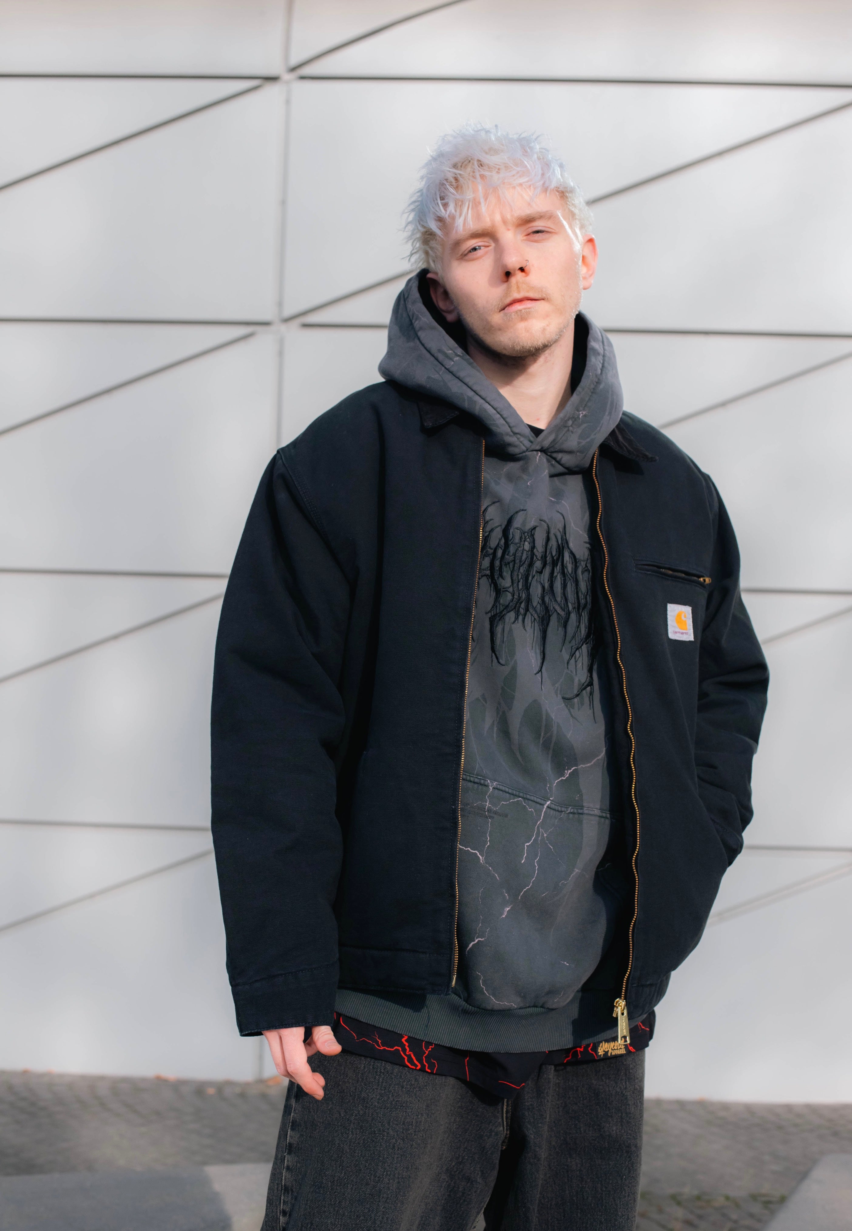 Carhartt WIP - Og Detroit Aged Canvas Black/Black - Jacket | Men-Image