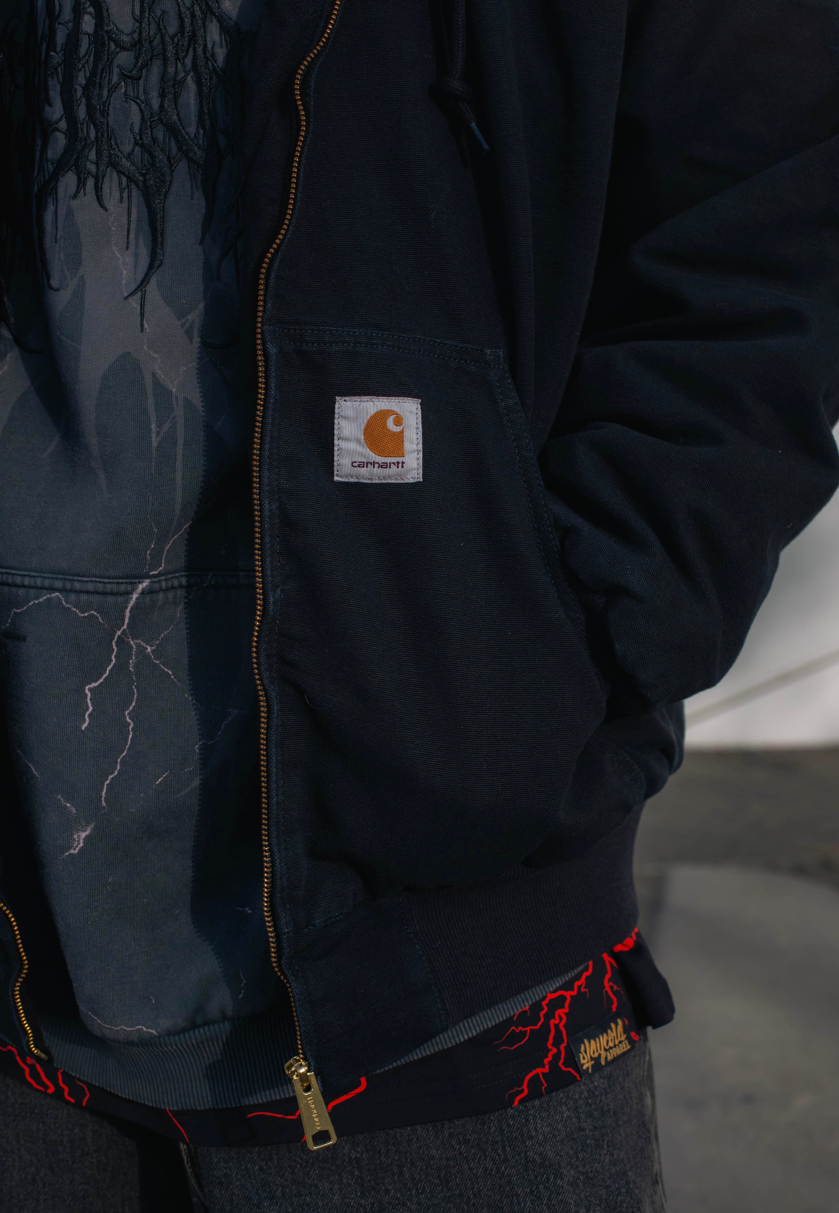 Carhartt WIP - Og Detroit Aged Canvas Black/Black - Jacket | Men-Image