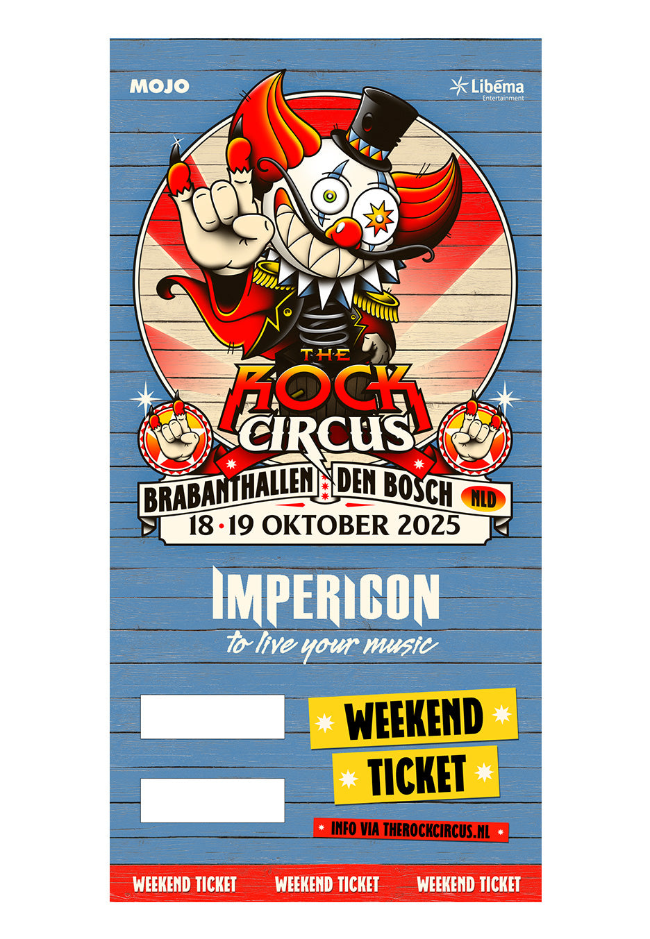 The Rock Circus - 17./18./19.10.2025  Den Bosch Weekend - Ticket | Neutral-Image