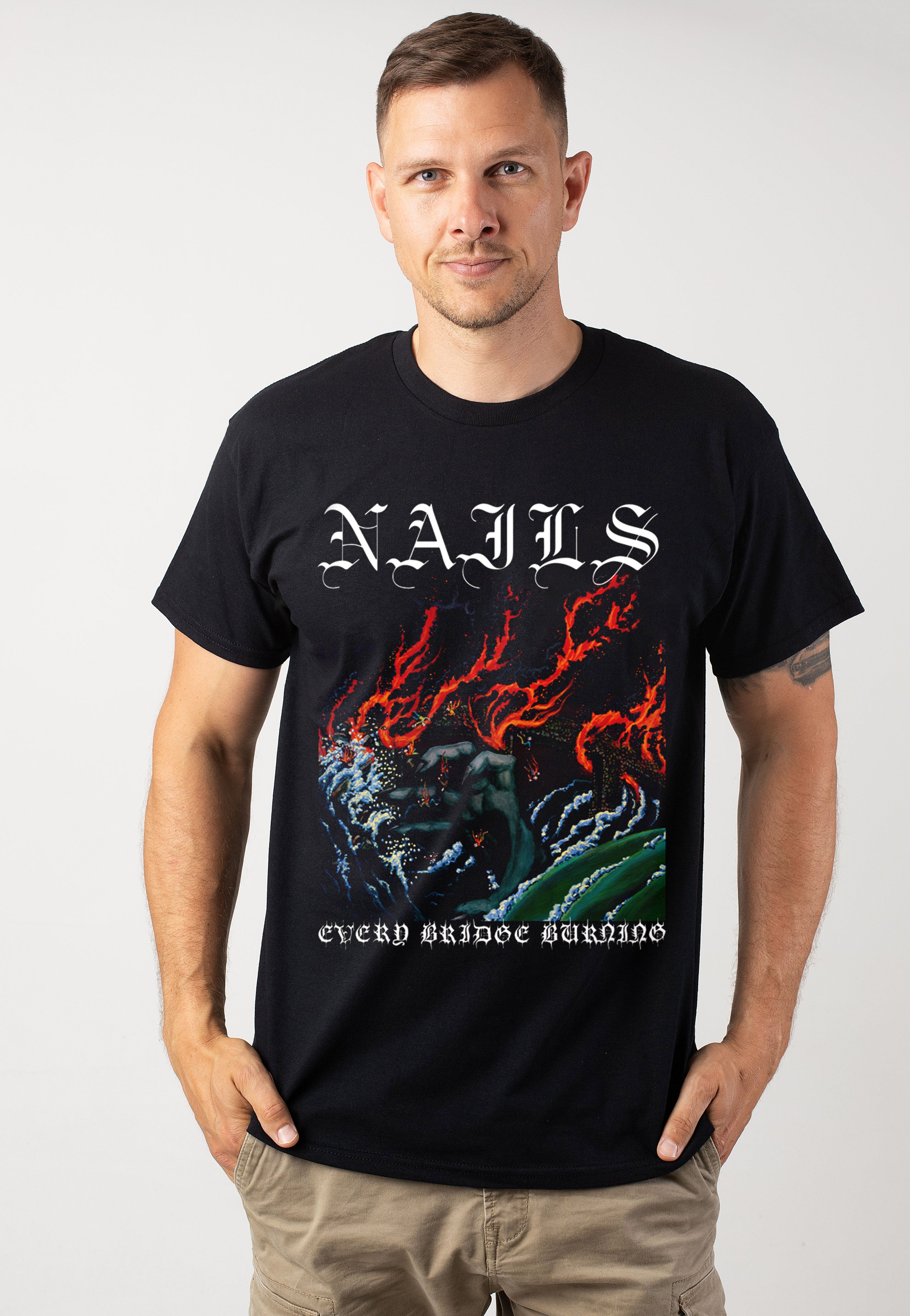 Nails - Every Bridge Burning Hand - T-Shirt | Men-Image