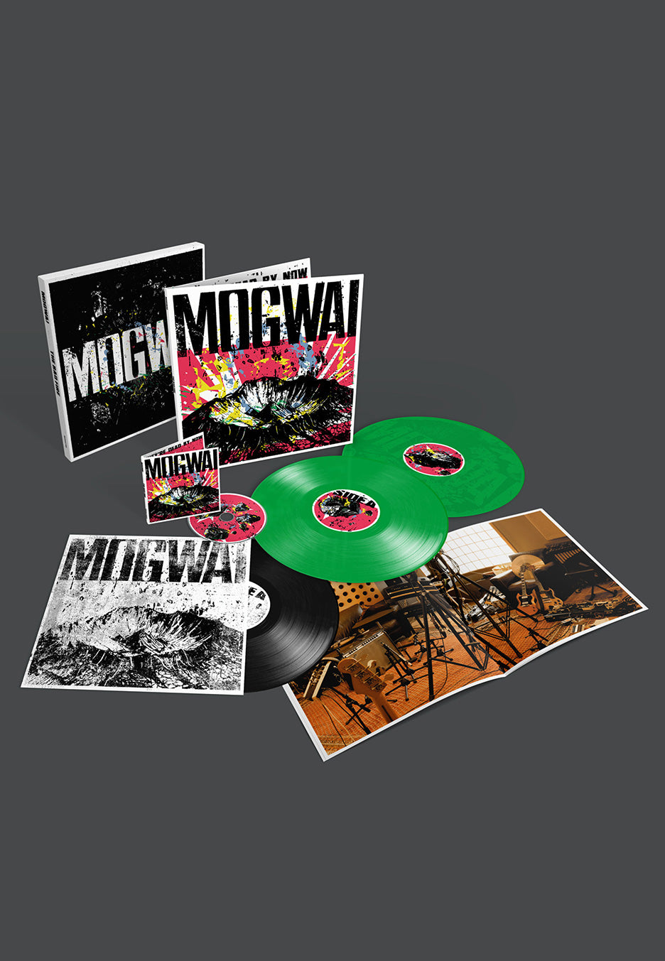 Mogwai - The Bad Fire Ltd. Green - Colored 2 Vinyl + CD + Demo Vinyl | Neutral-Image