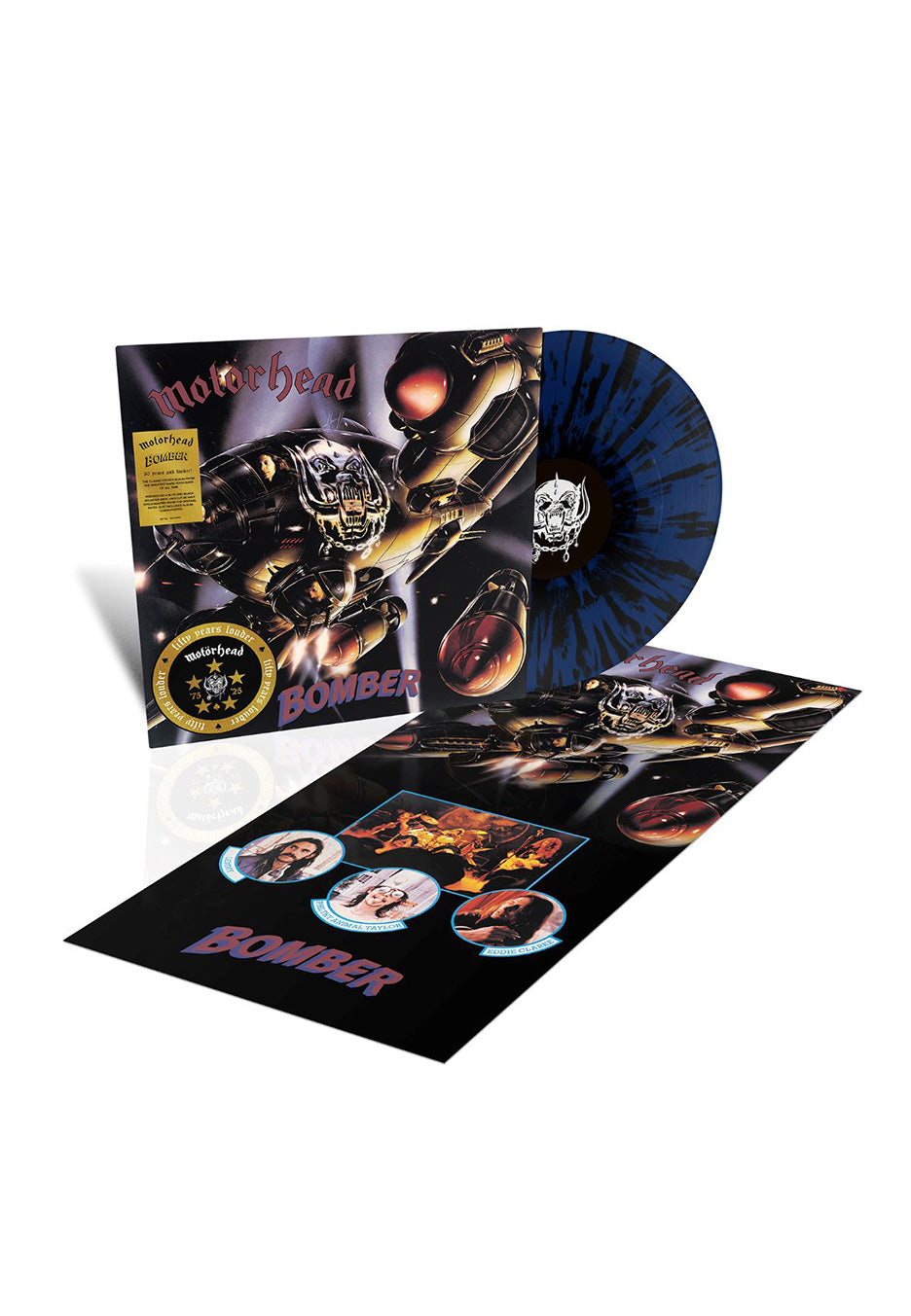 Motörhead - Bomber Ltd. 50th Anniversary Blue/Black - Splattered Vinyl | Neutral-Image