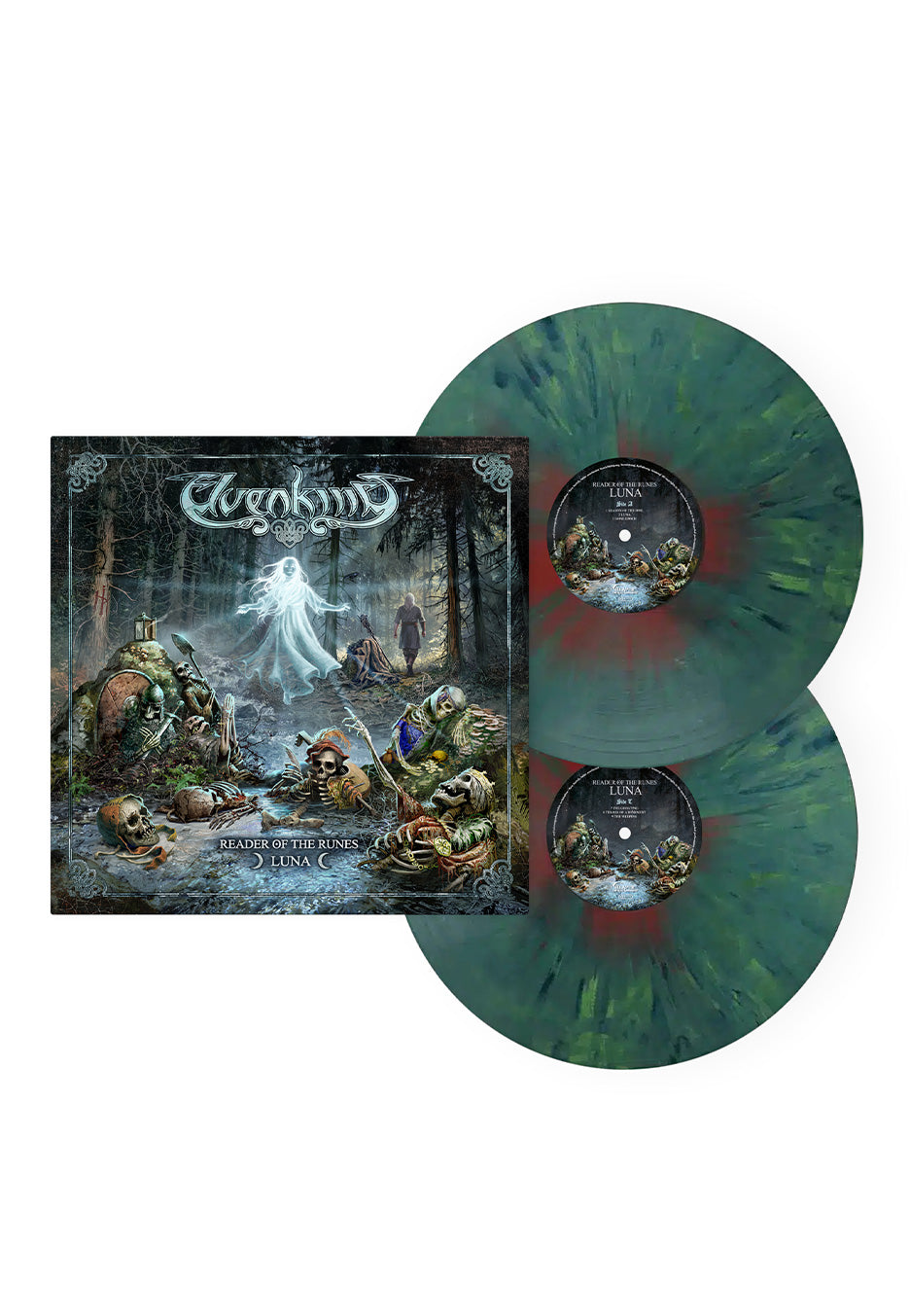 Elvenking - Reader Of The Runes - Luna Ltd. Green Red Blue - Splatter 2 Vinyl | Neutral-Image