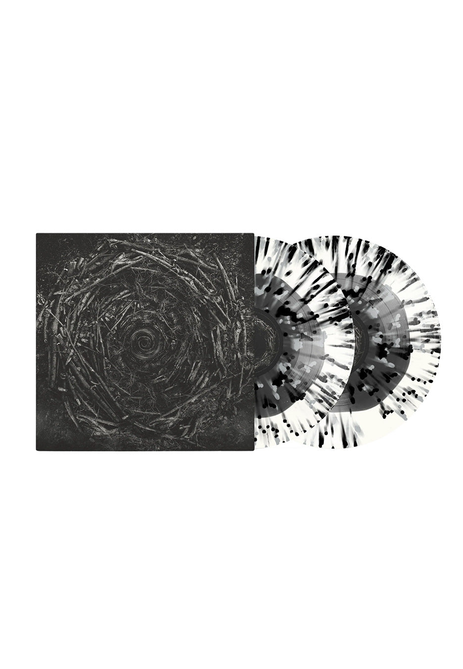 The Contortionist - Clairvoyant Milky White & Black w/ Silver & Black - Splattered 2 Vinyl | Neutral-Image