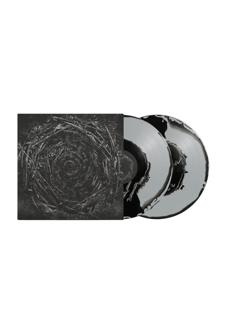 The Contortionist - Clairvoyant Black & Silver Swirl - Colored 2 Vinyl | Neutral-Image