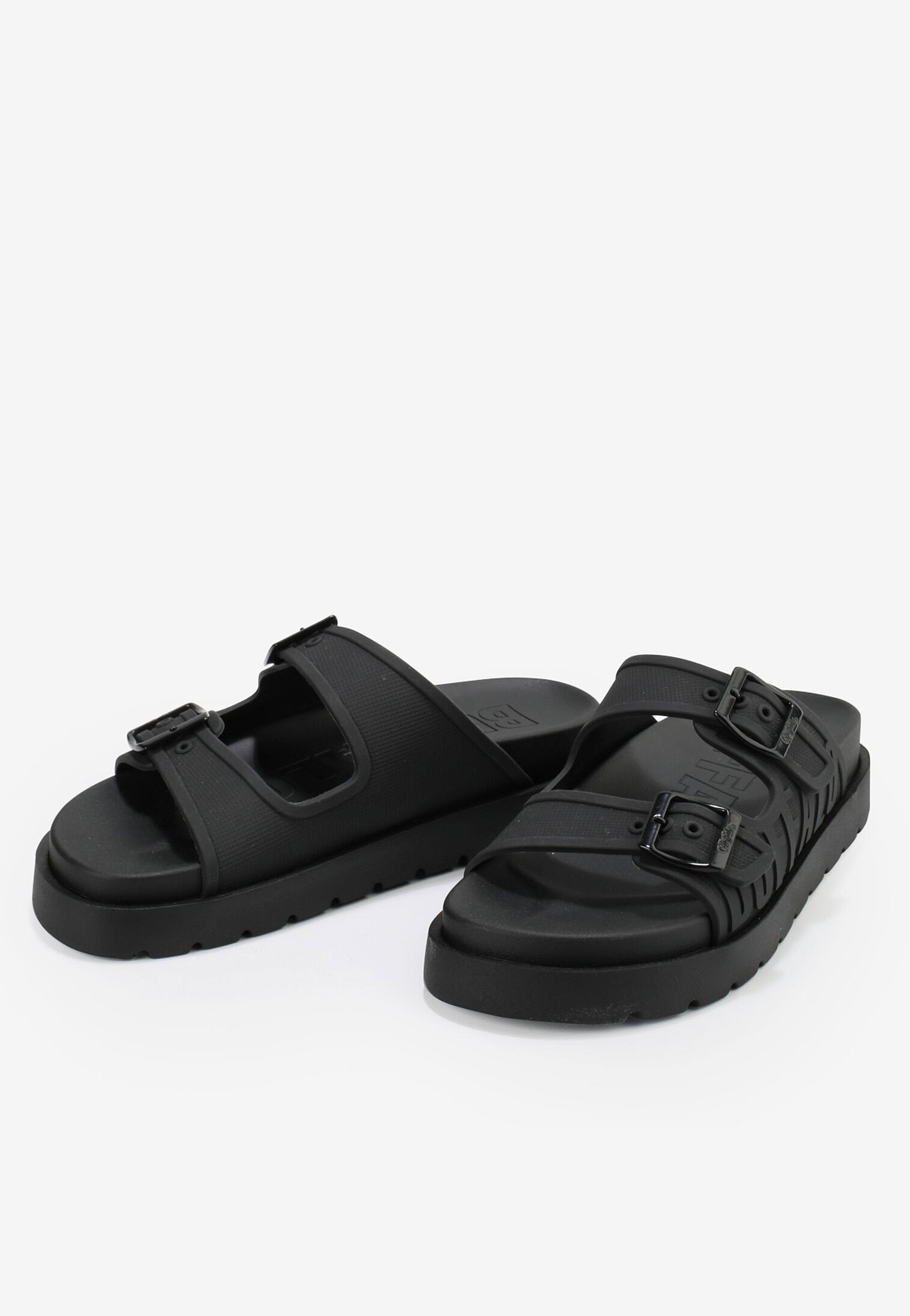 Buffalo - Eve Sol Vegan Rubber Black - Girl Slides | Women-Image