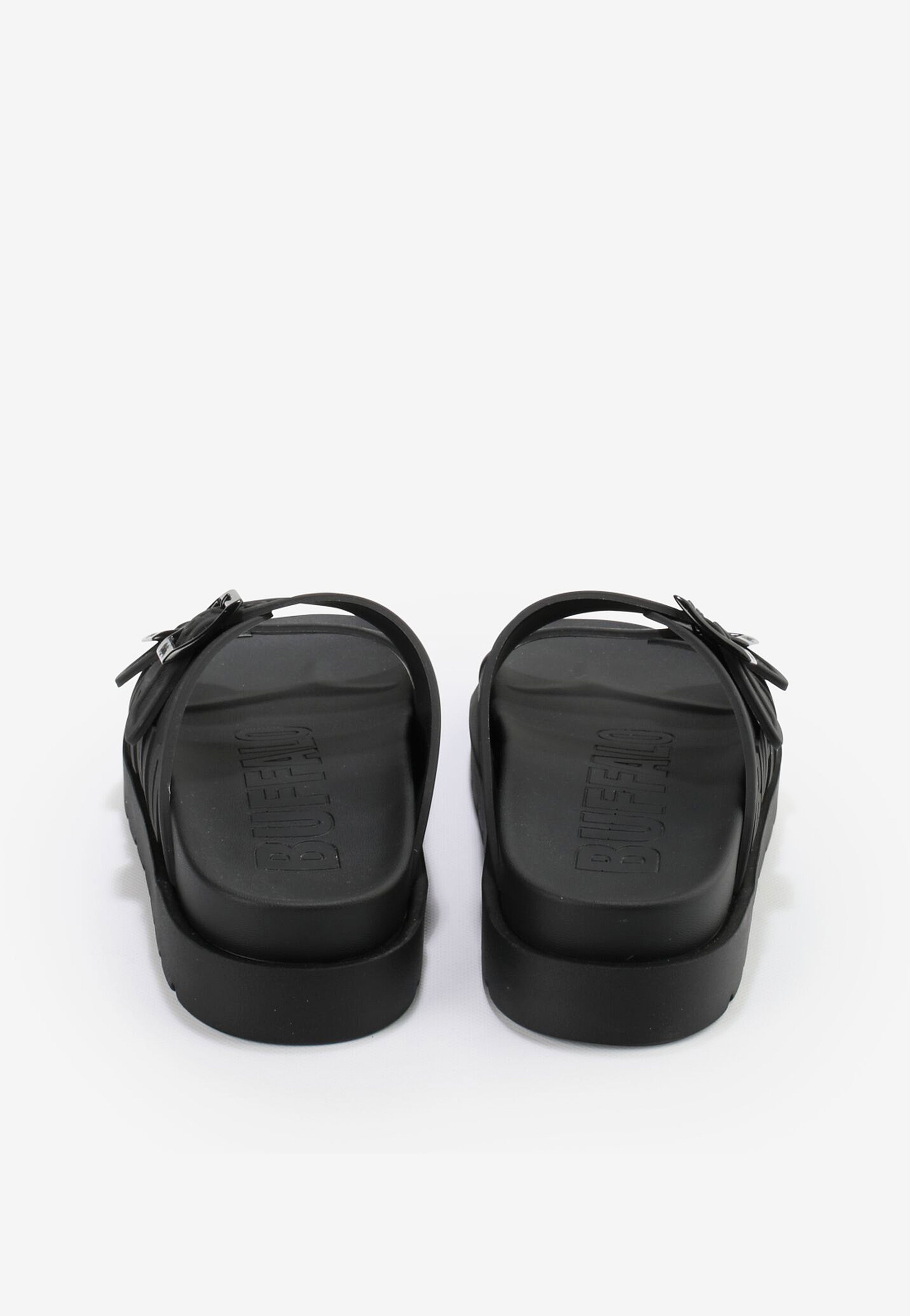 Buffalo - Eve Sol Vegan Rubber Black - Girl Slides | Women-Image