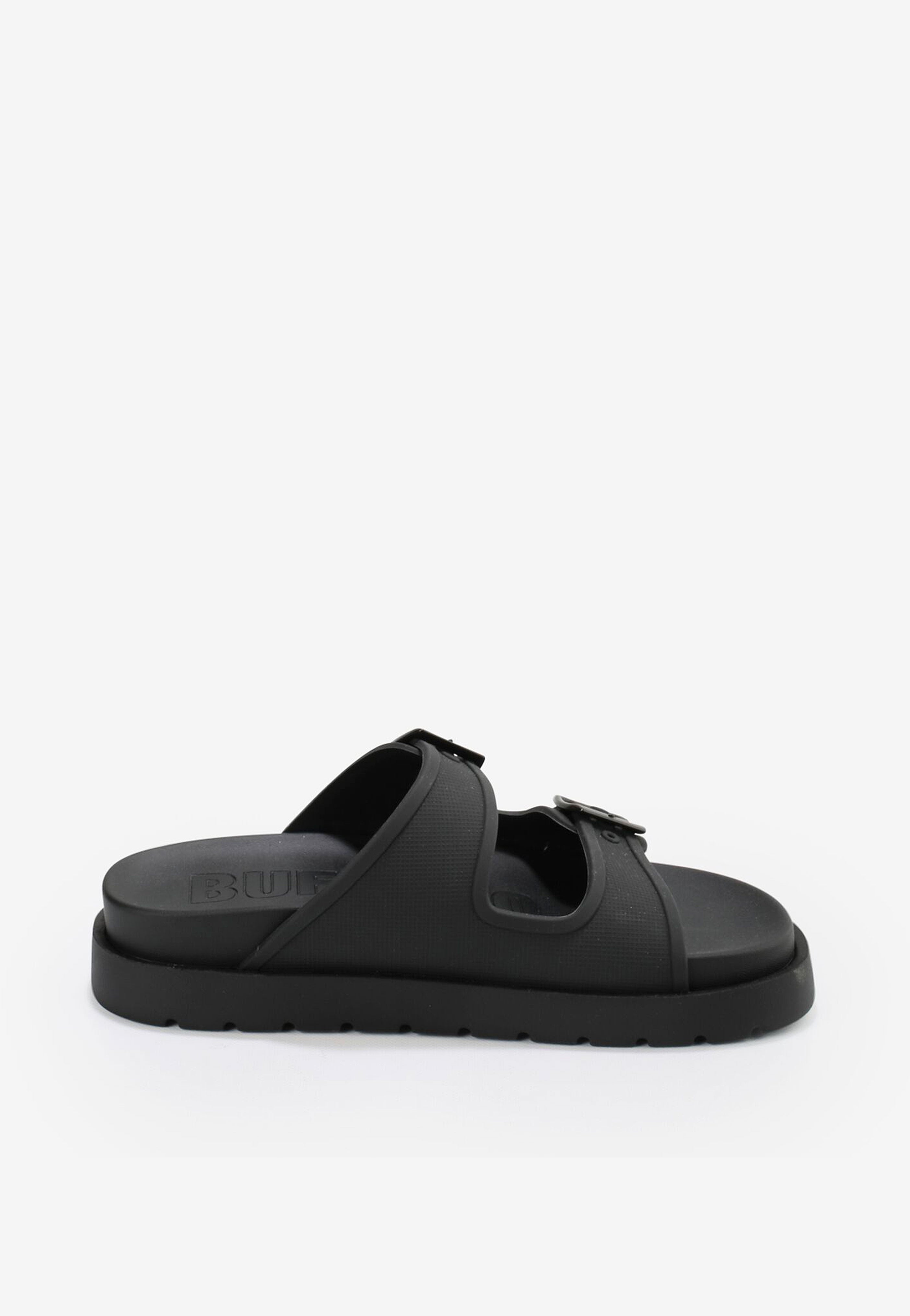 Buffalo - Eve Sol Vegan Rubber Black - Girl Slides | Women-Image