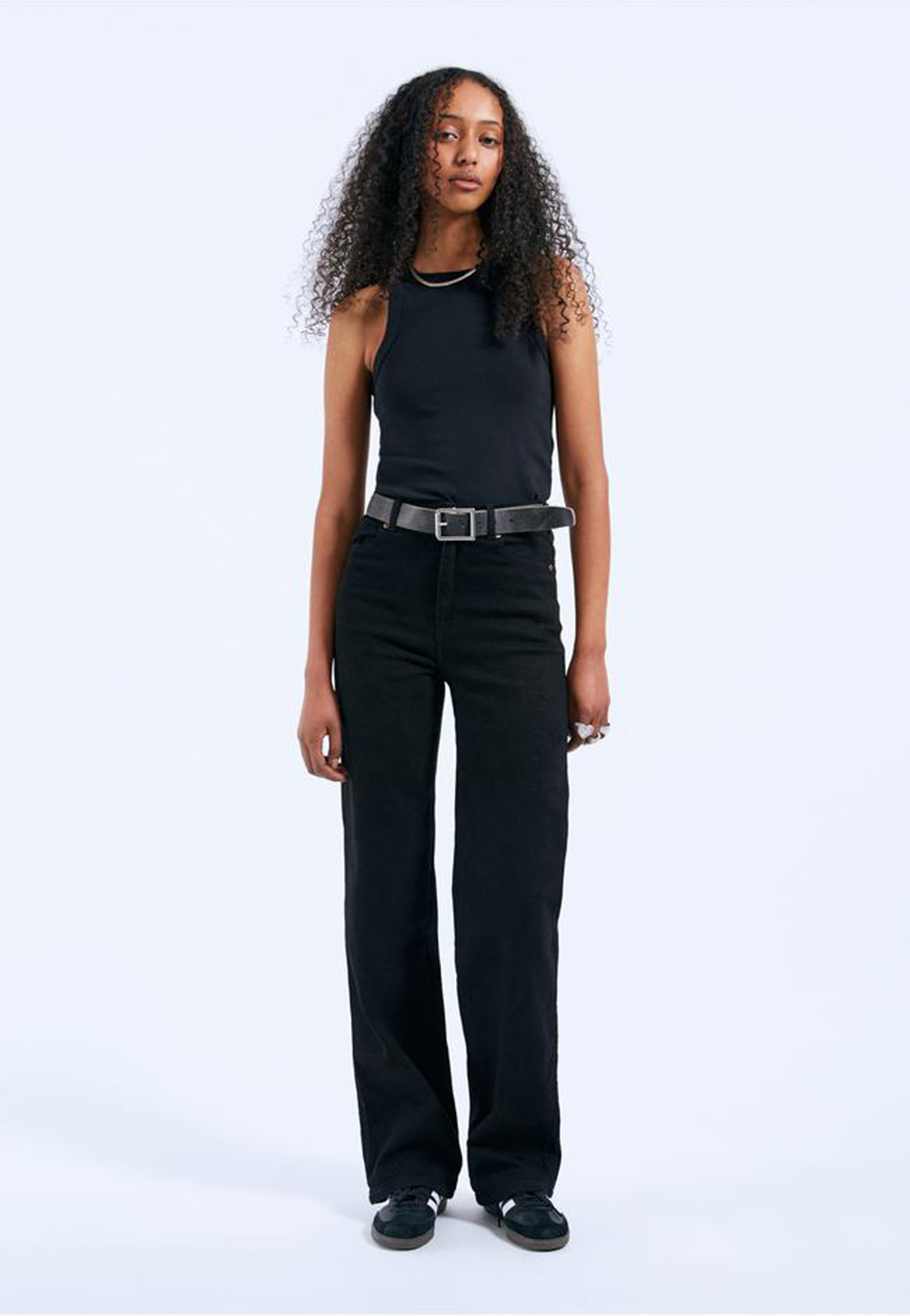 Dr. Denim - Moxy Straight Solid Black - Jeans | Women-Image