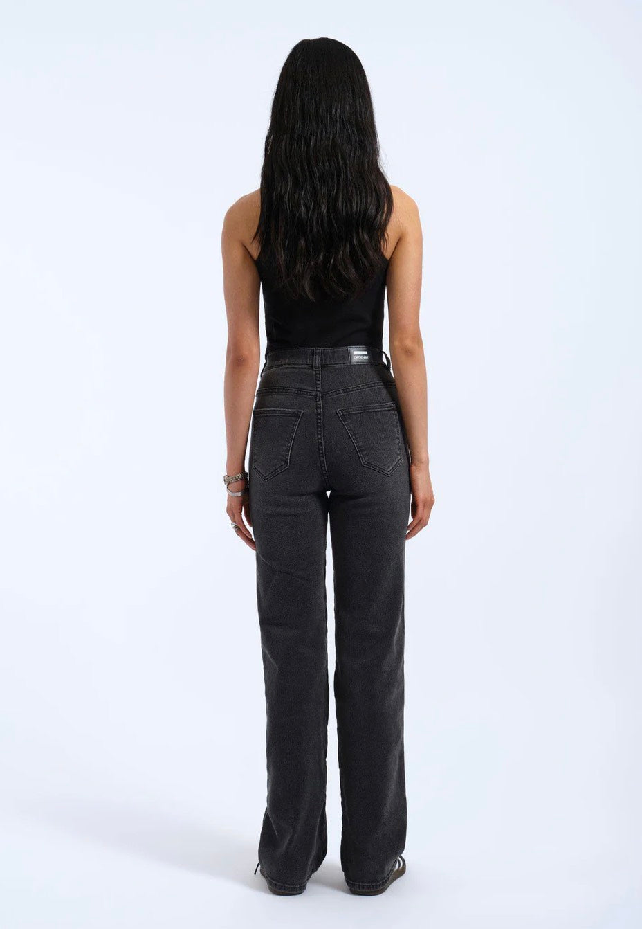 Dr. Denim - Moxy Straight Black Mist - Jeans | Women-Image