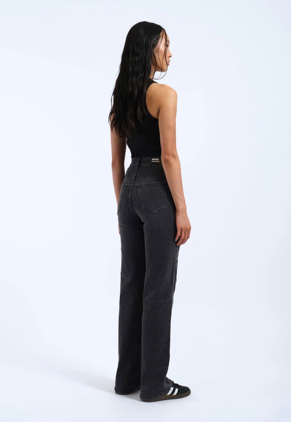 Dr. Denim - Moxy Straight Black Mist - Jeans | Women-Image